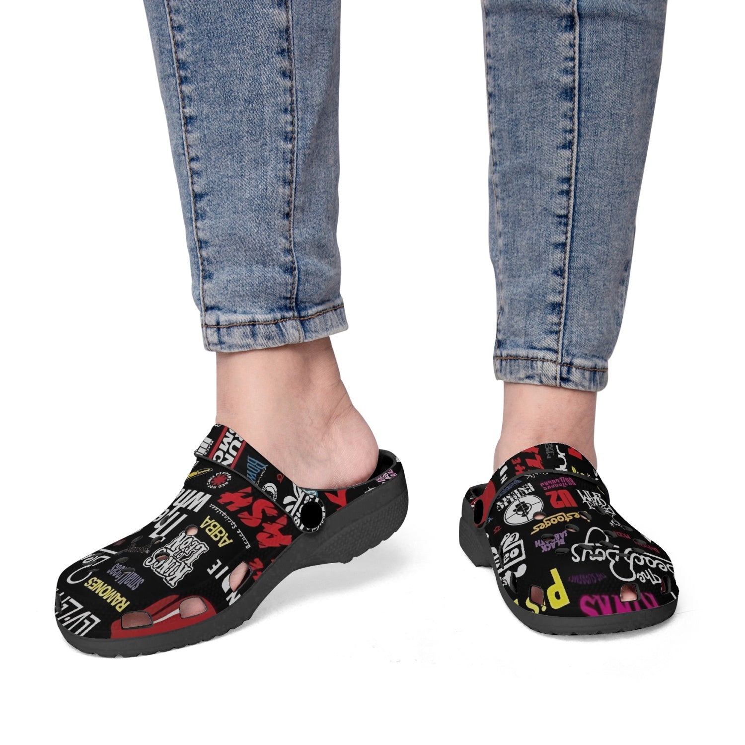 Rock Music Clogs | Black Rock n Royalty Designs