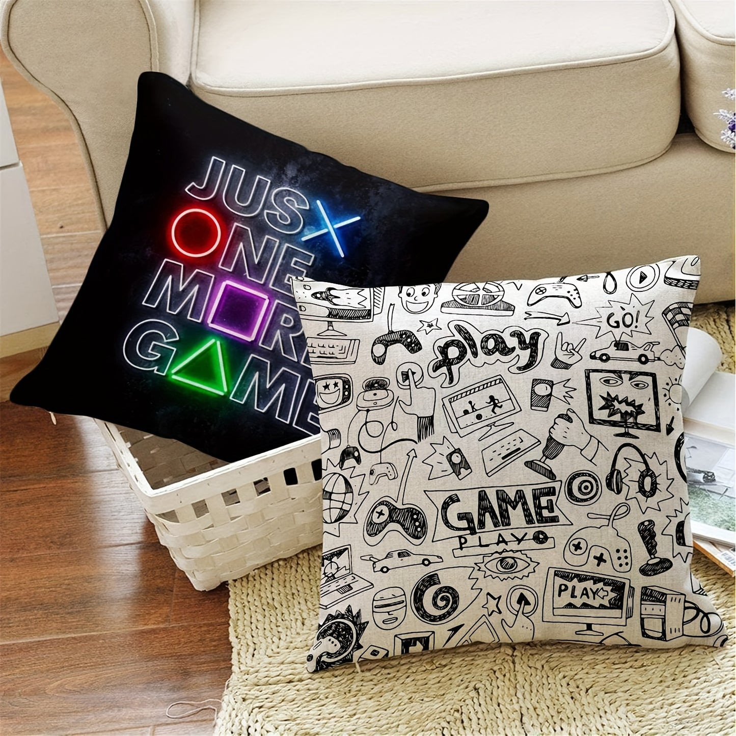 Game Boy Graffiti Cushion Cover Set - Rock n Royalty Designs