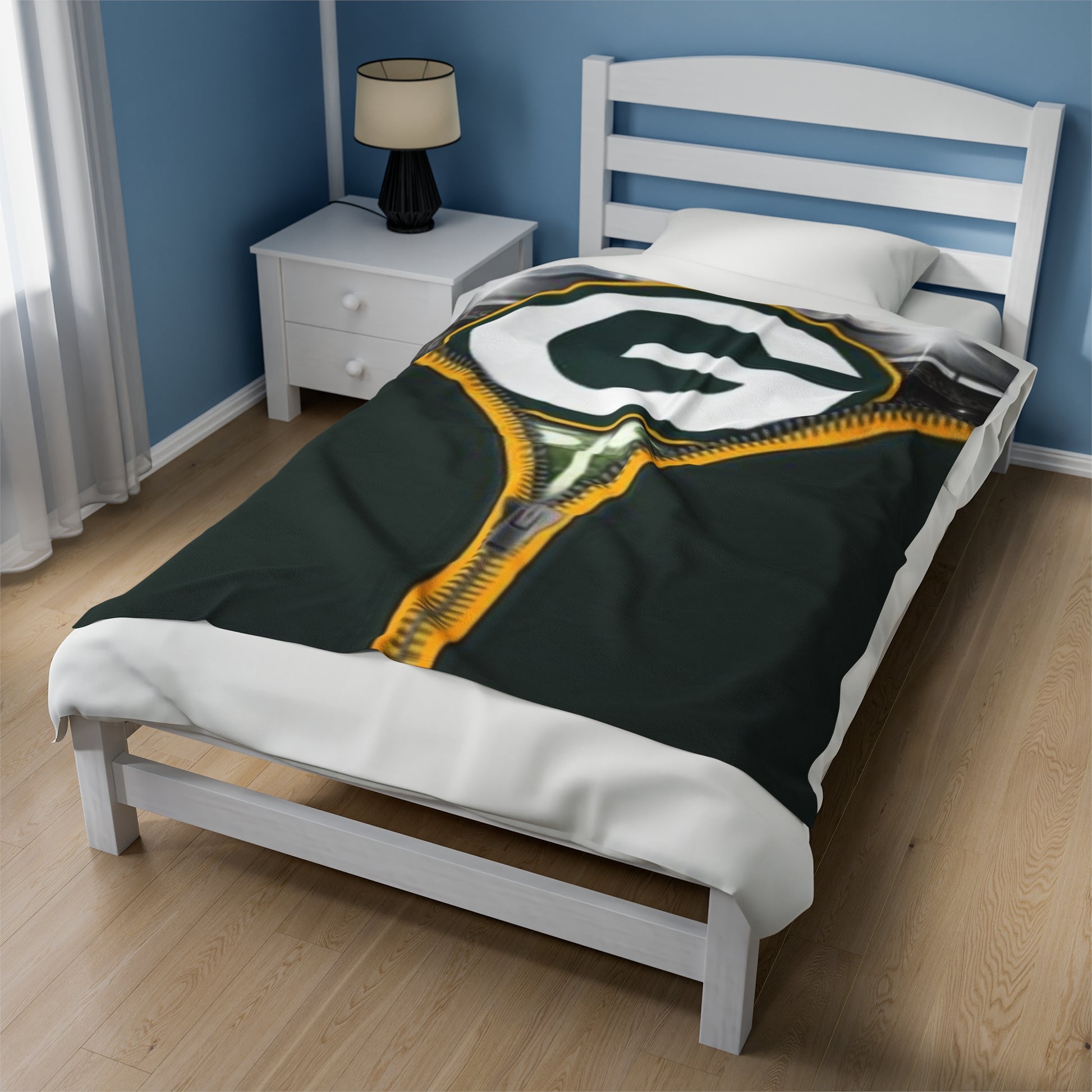 Copy of Green Bay Packer NFL Fleece Blanket | Zipper Design Bedding Printify