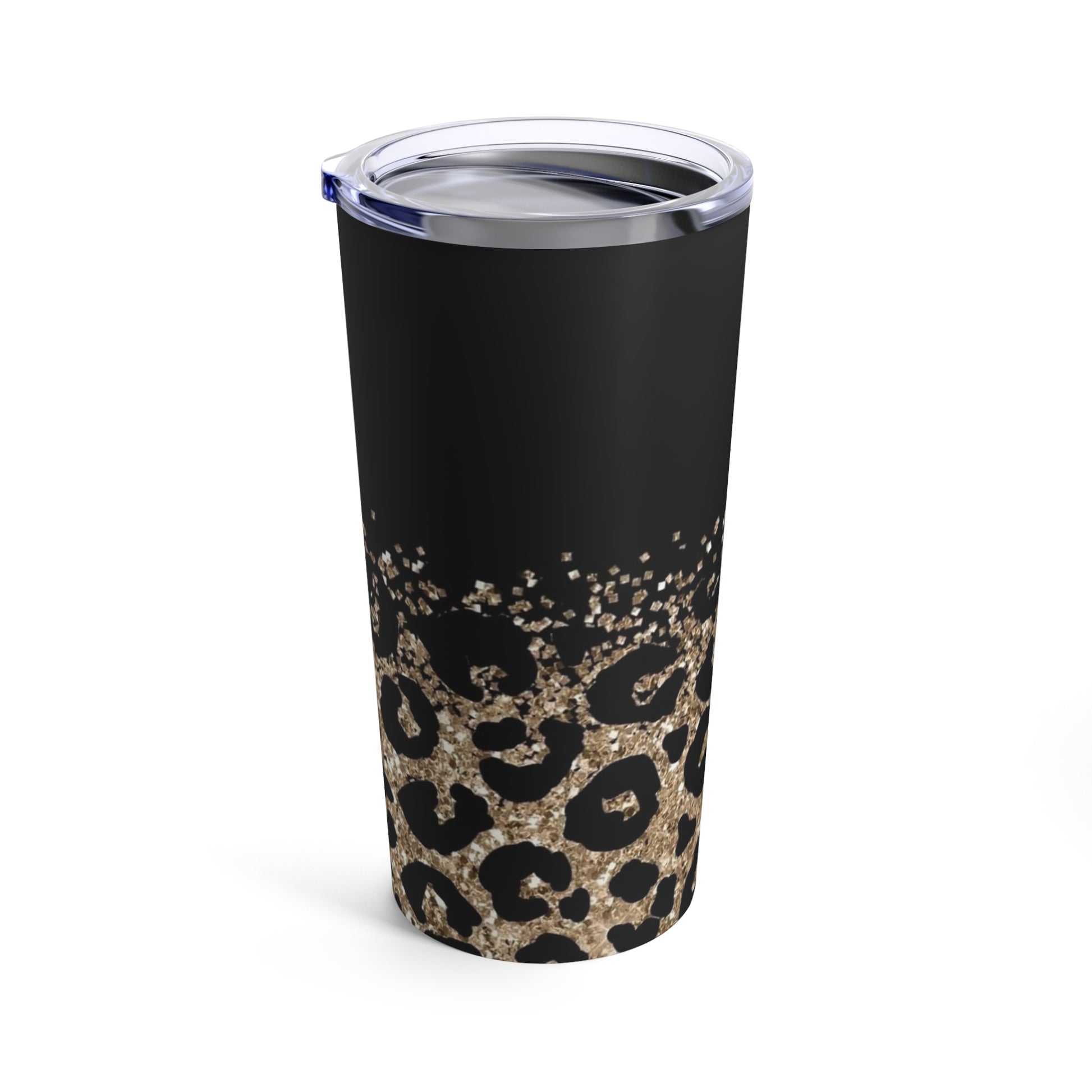 Animal Print - Sparkle - Gold/Black -Tumbler 20oz - Rock n Royalty Designs