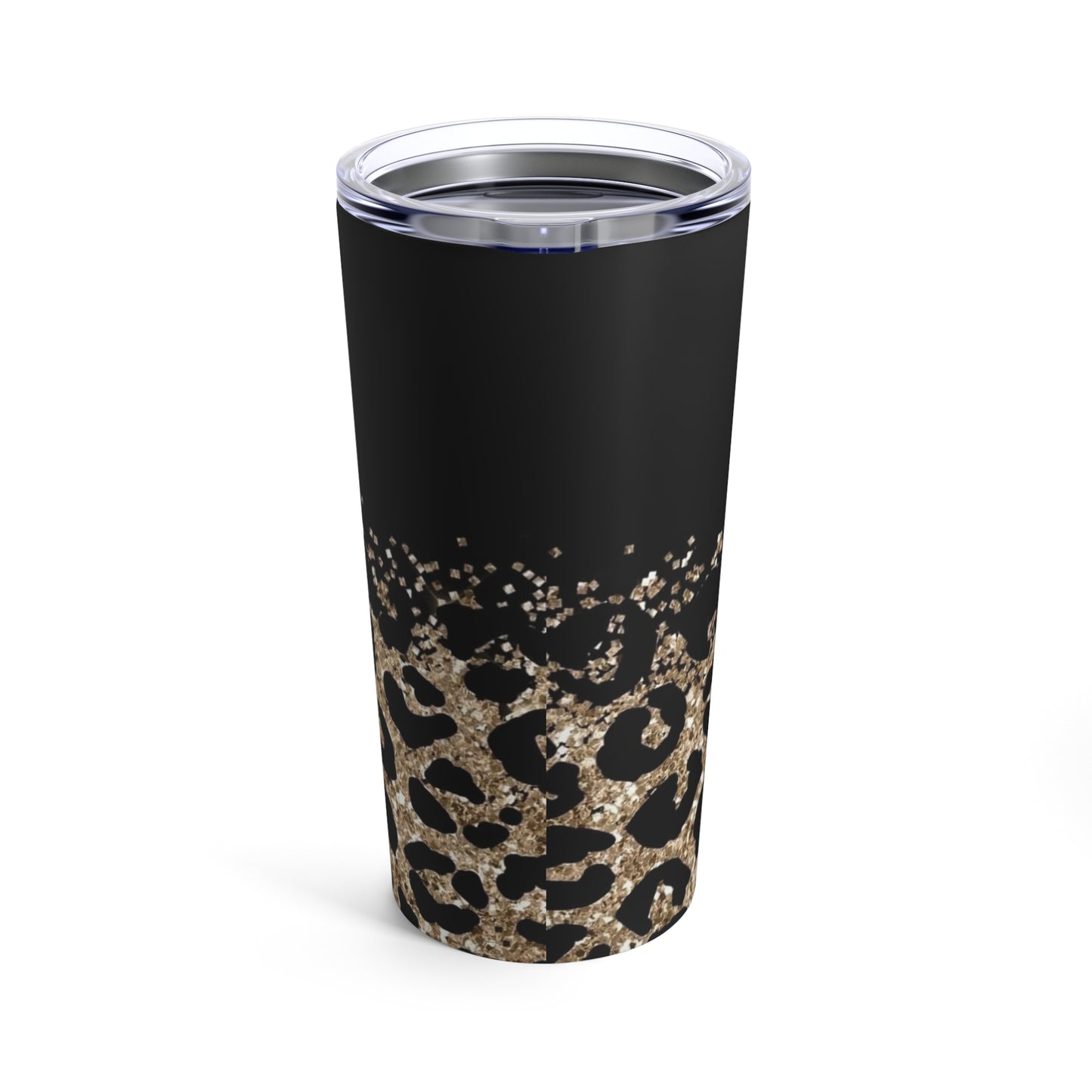 Animal Print - Sparkle - Gold/Black -Tumbler 20oz - Rock n Royalty Designs