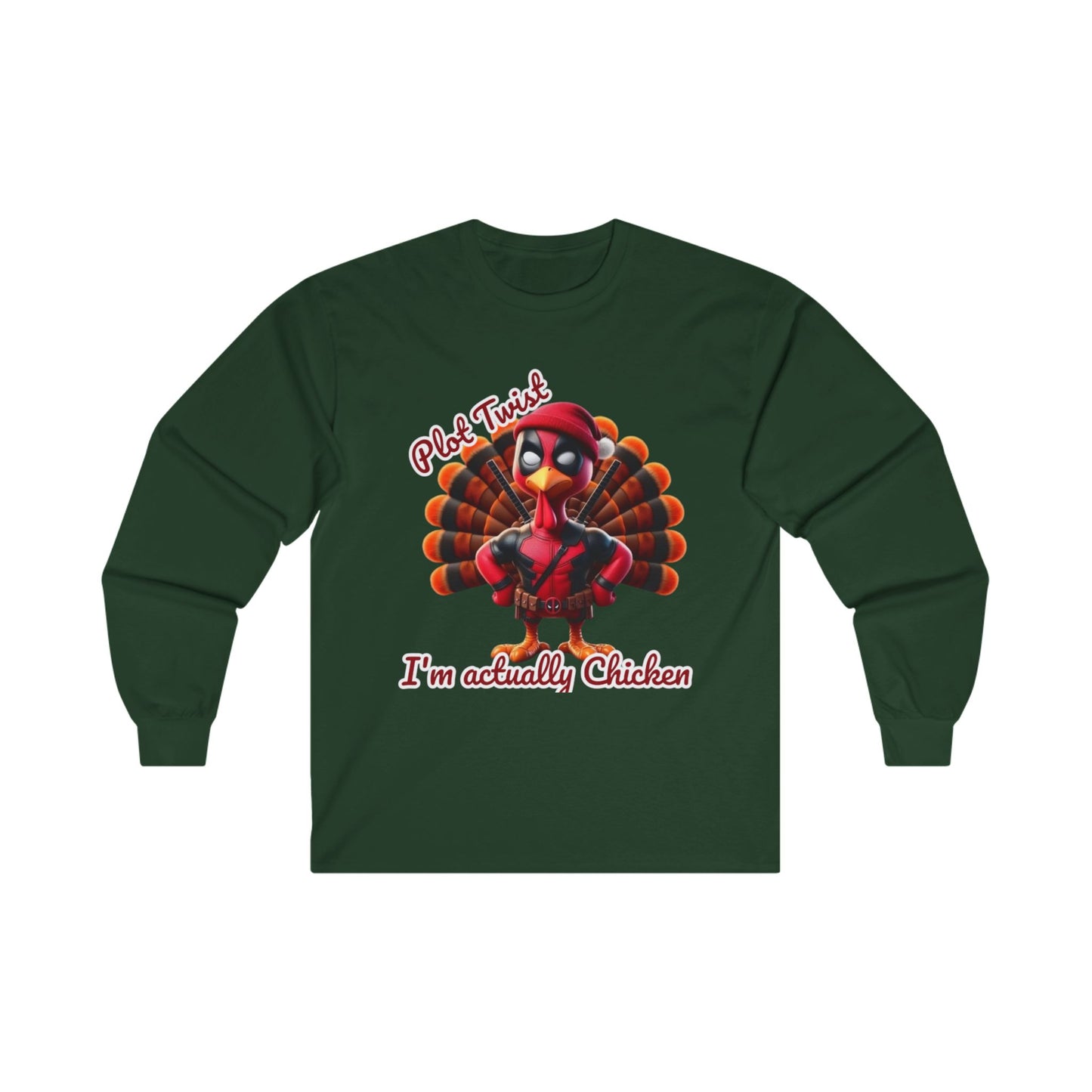 Thanksgiving Long Sleeve Tee - Funny Chicken Lovers Shirt Printify