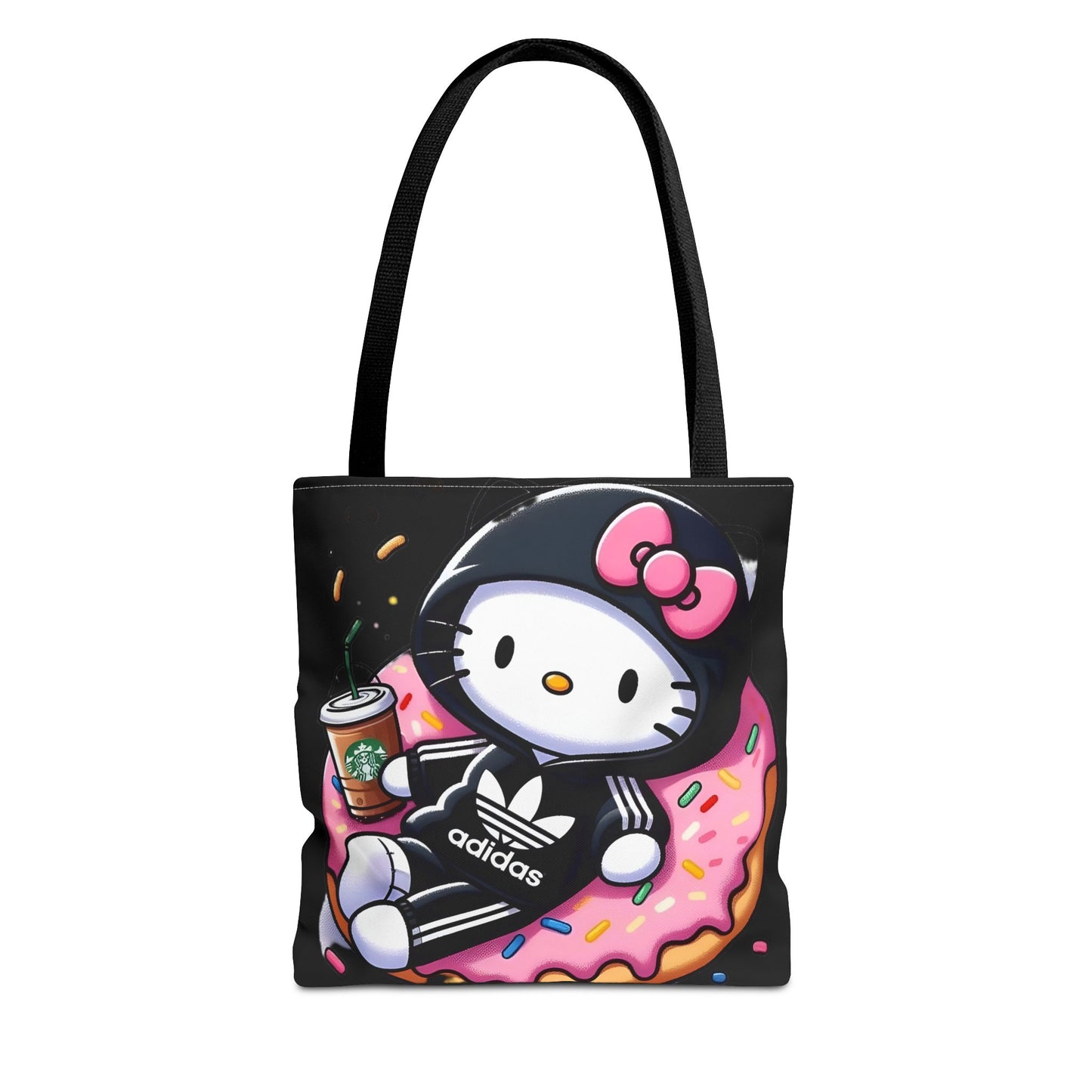 Cute Goth Style Tote Bag | Kawaii Character with Edgy Streetwear Printify