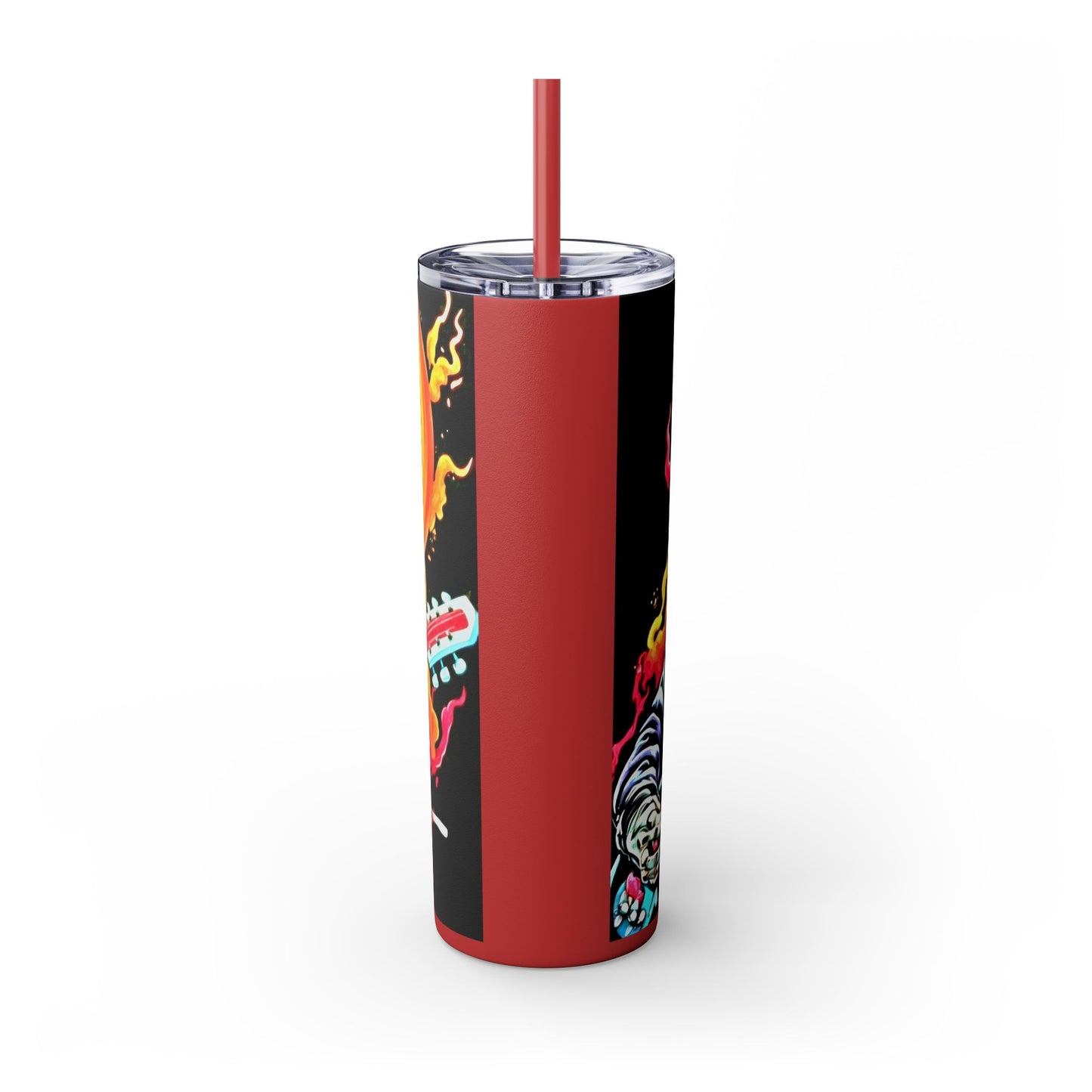 ROCKMAN Skinny Tumbler with Straw, 20oz Printify