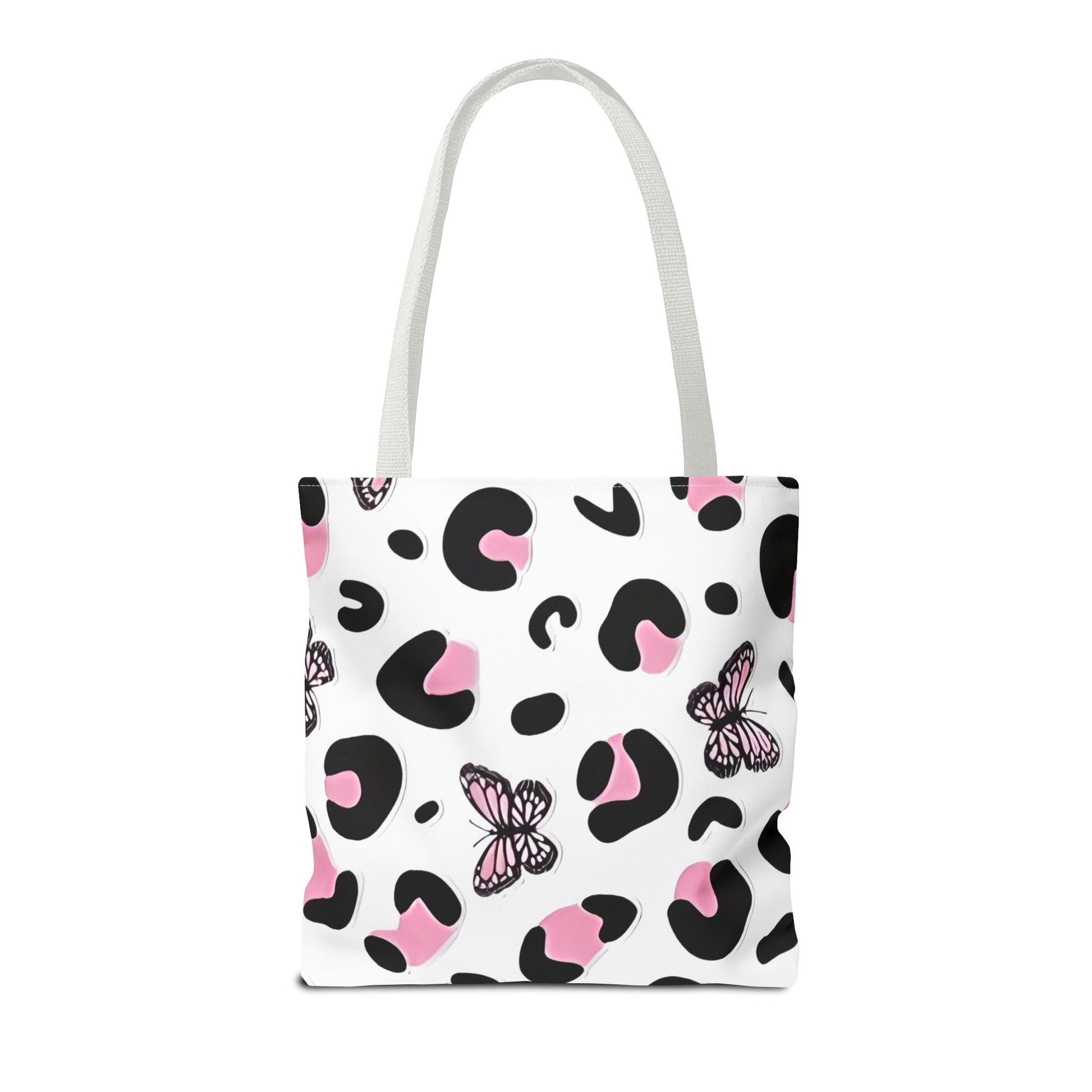 PINK ANIMAL PRINT/BUTTERFLY - Tote Bag (AOP) - Rock n Royalty Designs