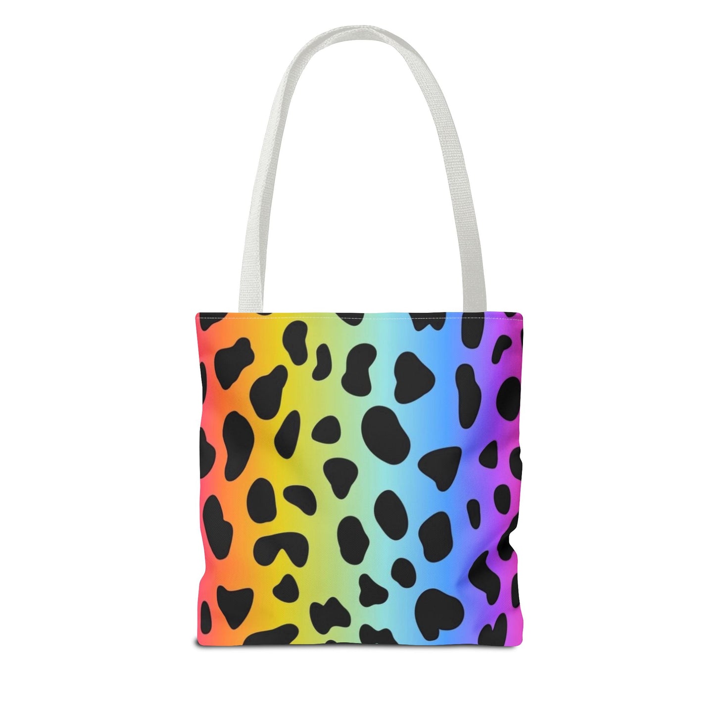 Rainbow Animal, Pink Flower, Rainbow Stripes 3 Designs 3 sizes - Tote Bag (AOP) - Rock n Royalty Designs