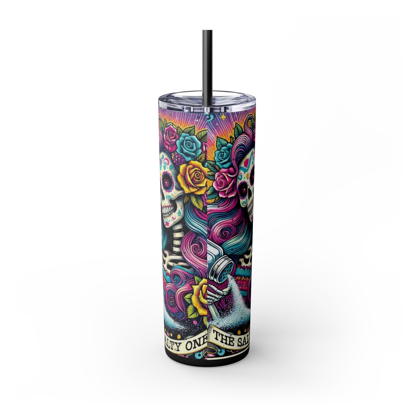 Skinny Tumbler with Straw, 20oz - Rock n Royalty Designs