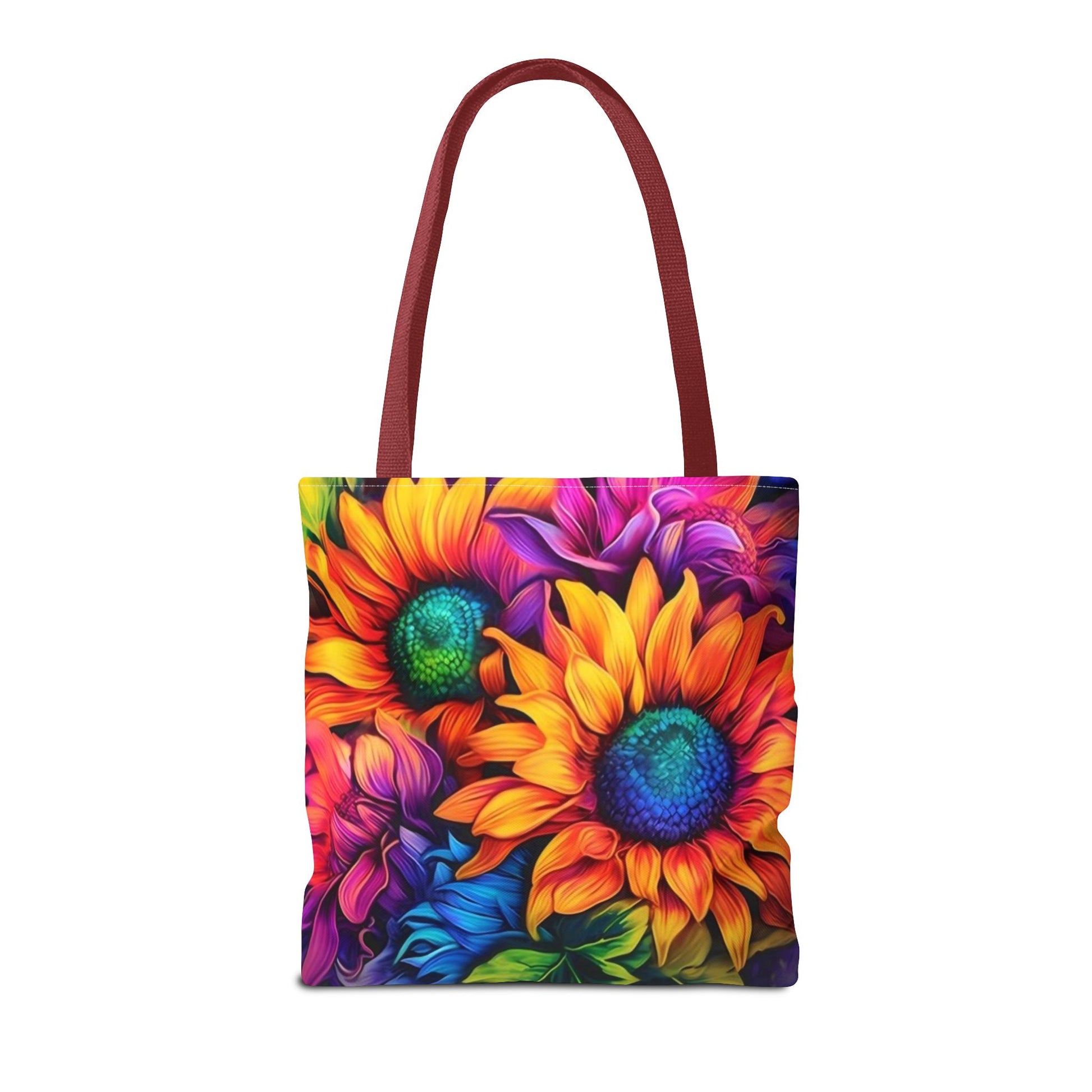 THREE BRIGHT FLOWER DESIGNS - Tote Bag (AOP) - Rock n Royalty Designs