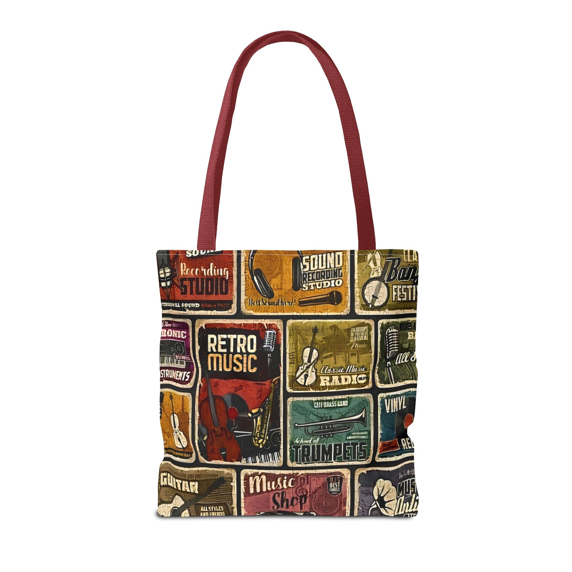 Retro Music - Tote Bag (AOP) - Rock n Royalty Designs