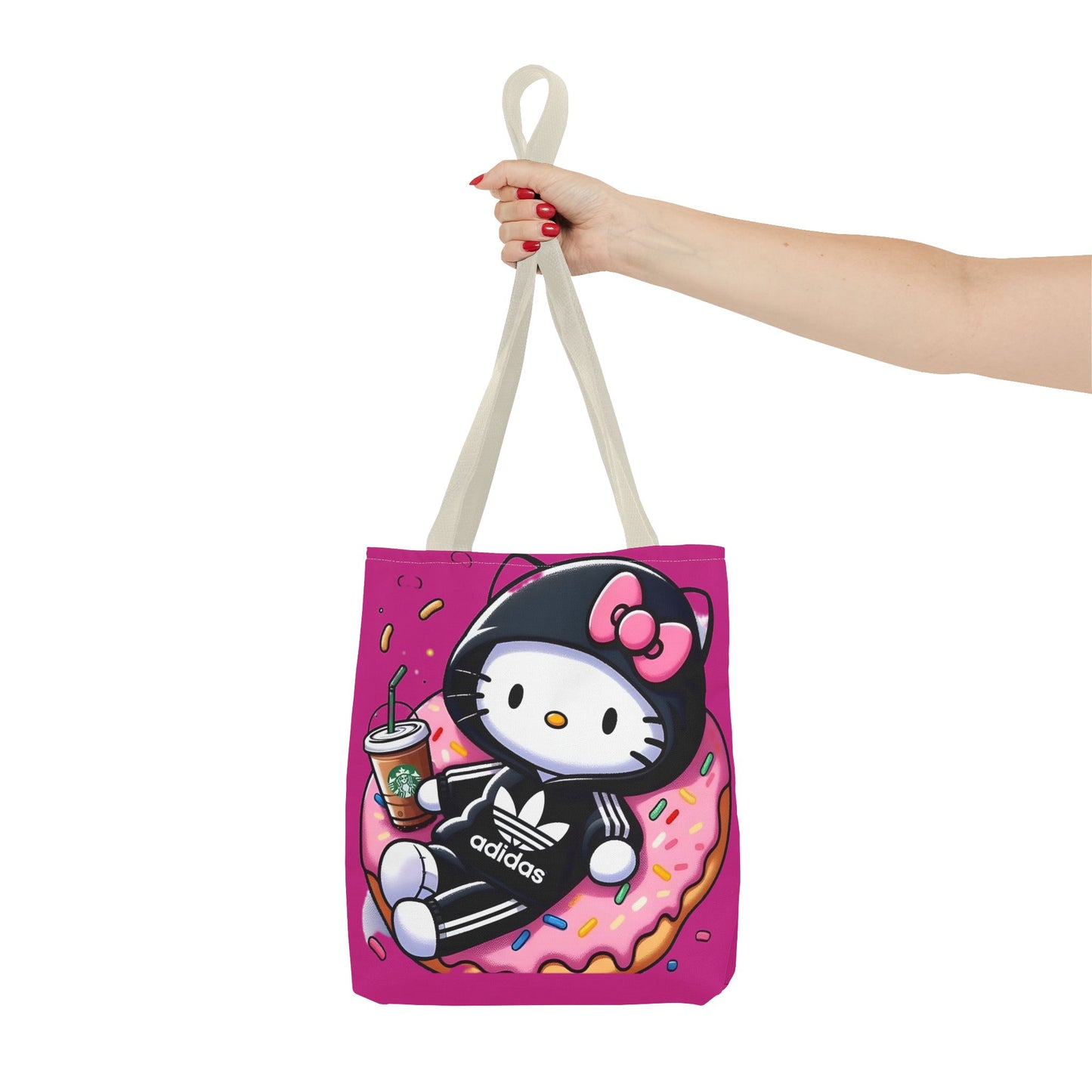 Cute Rocker Kitty Black Tote Bag – Rock n' Royalty Designs Printify