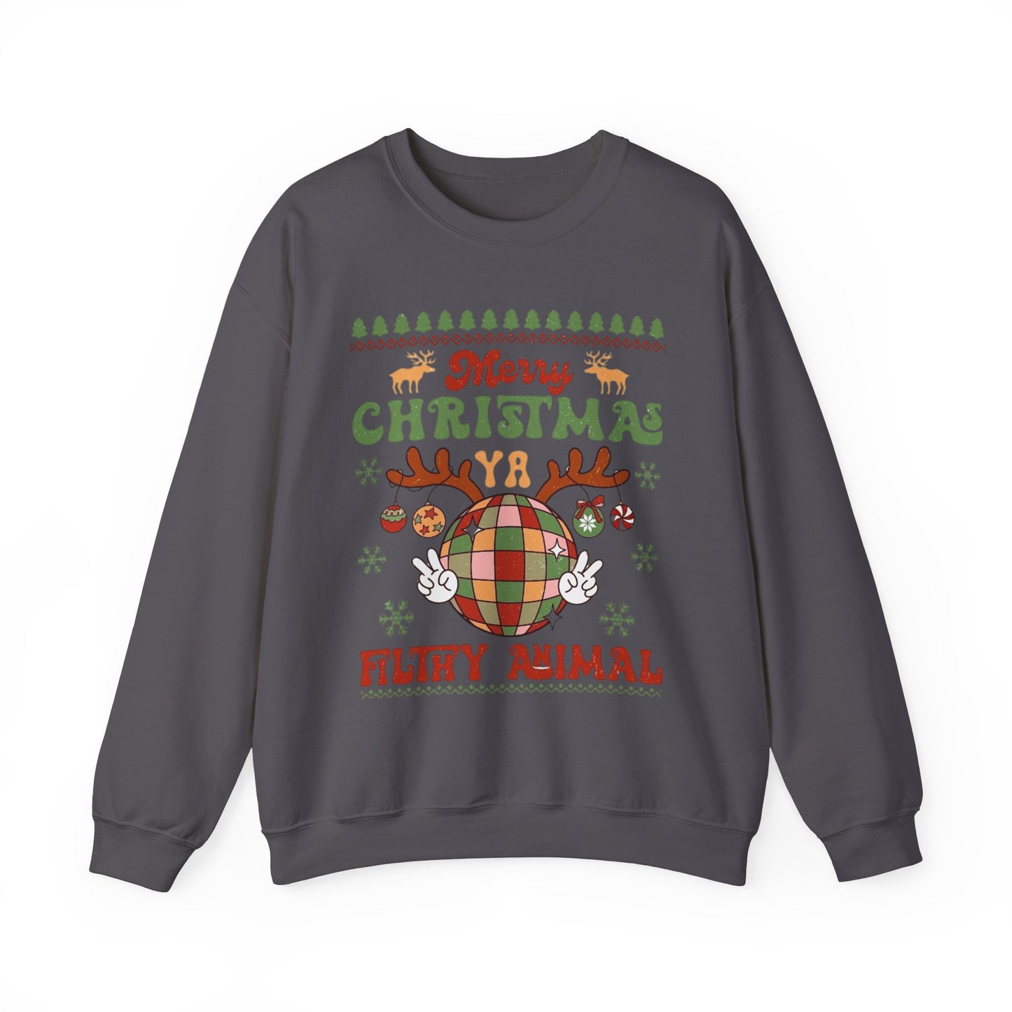 ITS CHRISTMAS YOU FILTHY ANIMAL - Unisex Heavy Blend™ Crewneck Sweatshirt Printify