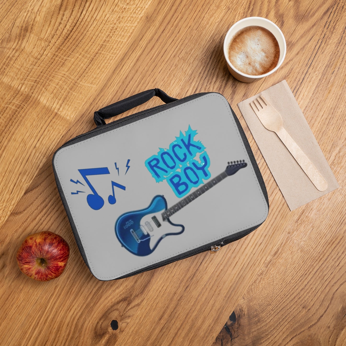 BLUE ROCK BOY - Lunch Bag - Rock n Royalty Designs