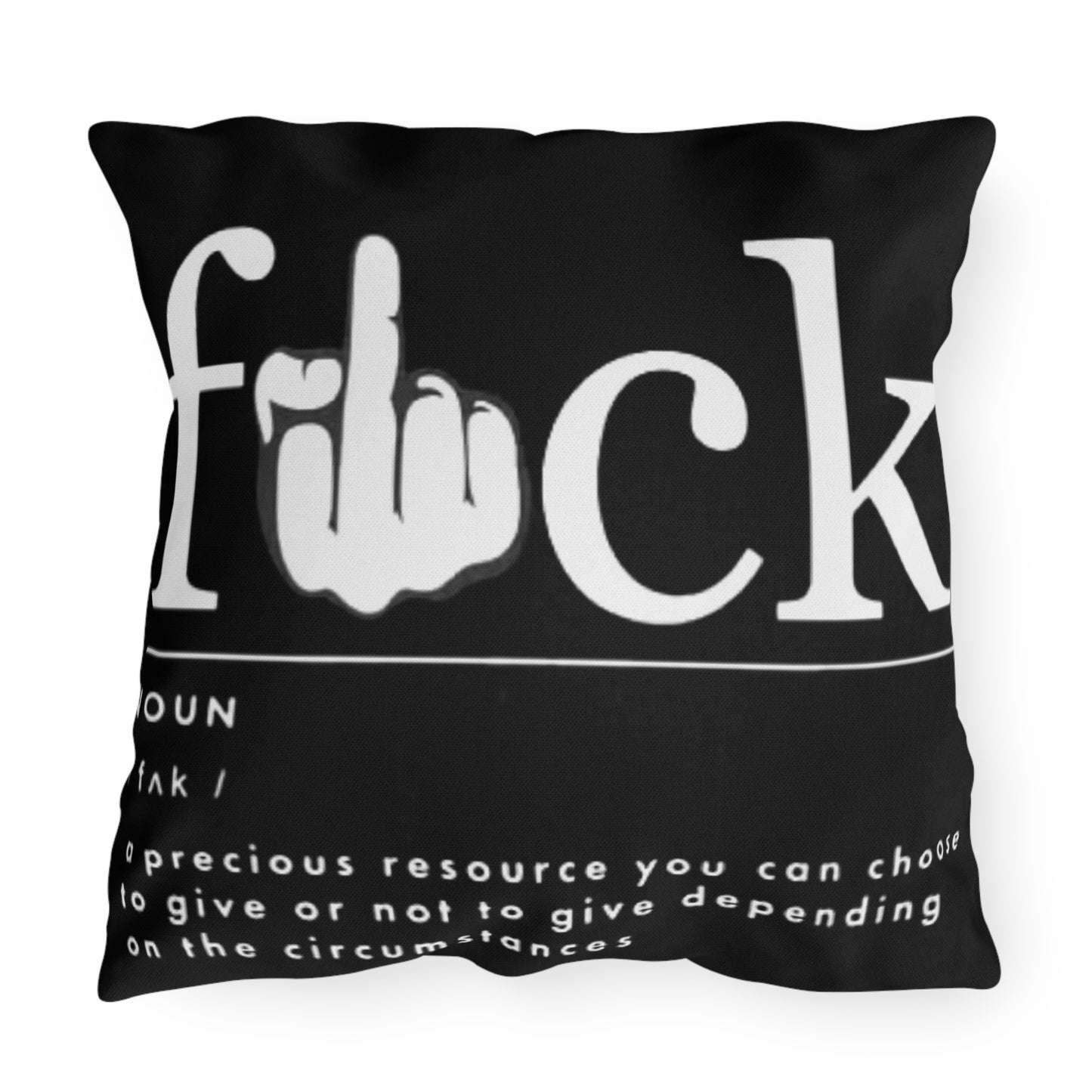 Throw Pillows - F@CK Black and White Design - Rock n Royalty Designs