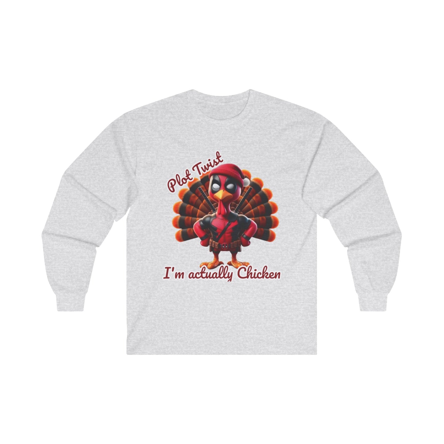 Thanksgiving Long Sleeve Tee - Funny Chicken Lovers Shirt Printify