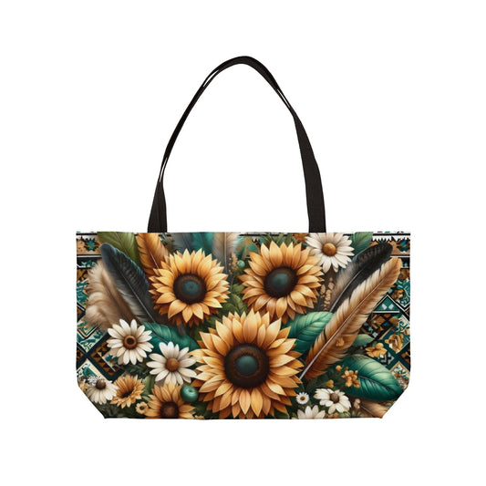 Sunflower Weekender Tote Bag Printify