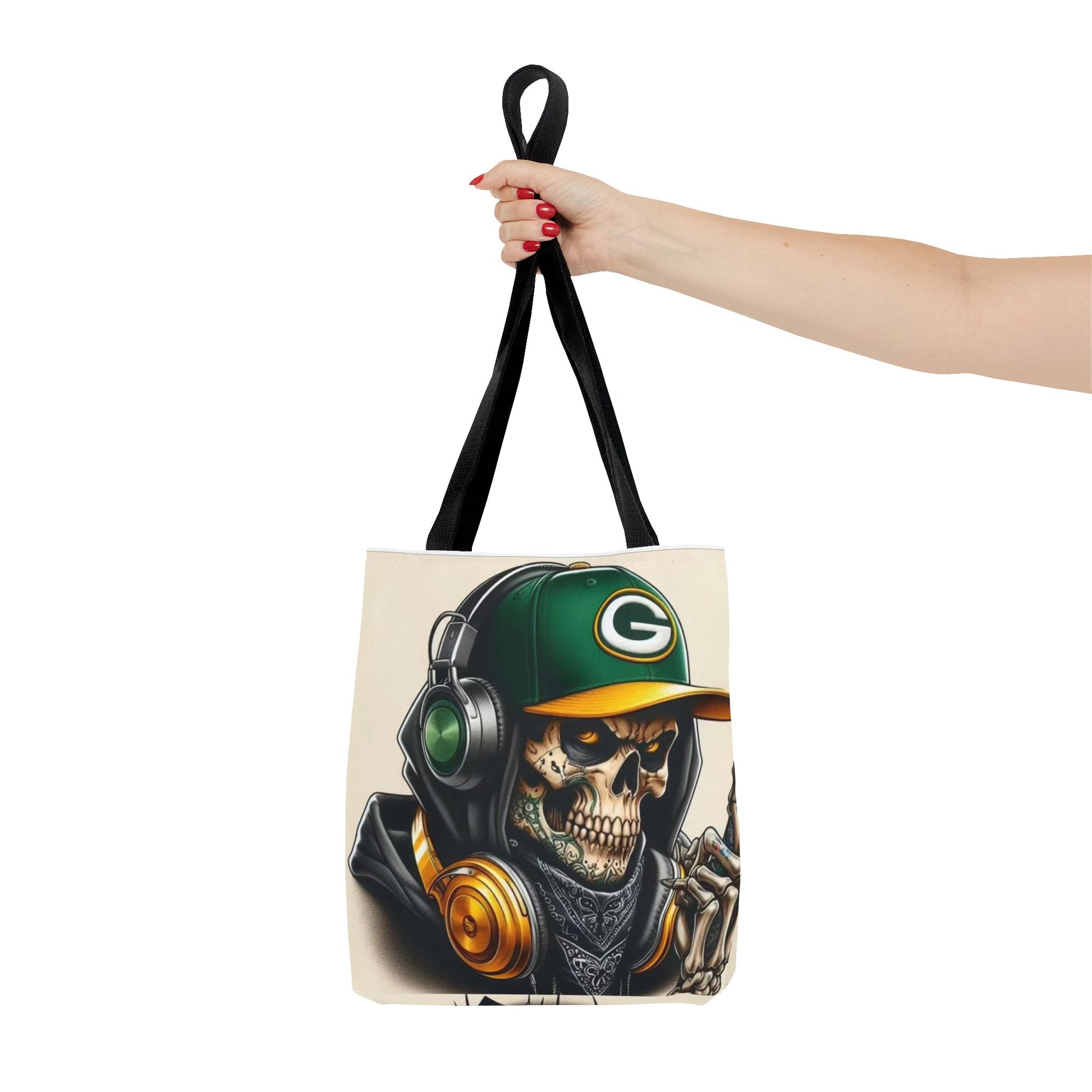 Green Bay Packers Skull Tote Bag Printify