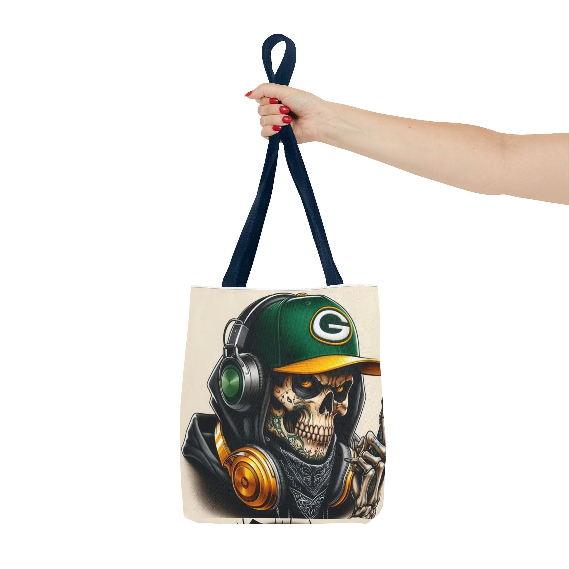 Green Bay Packers Skull Tote Bag Printify