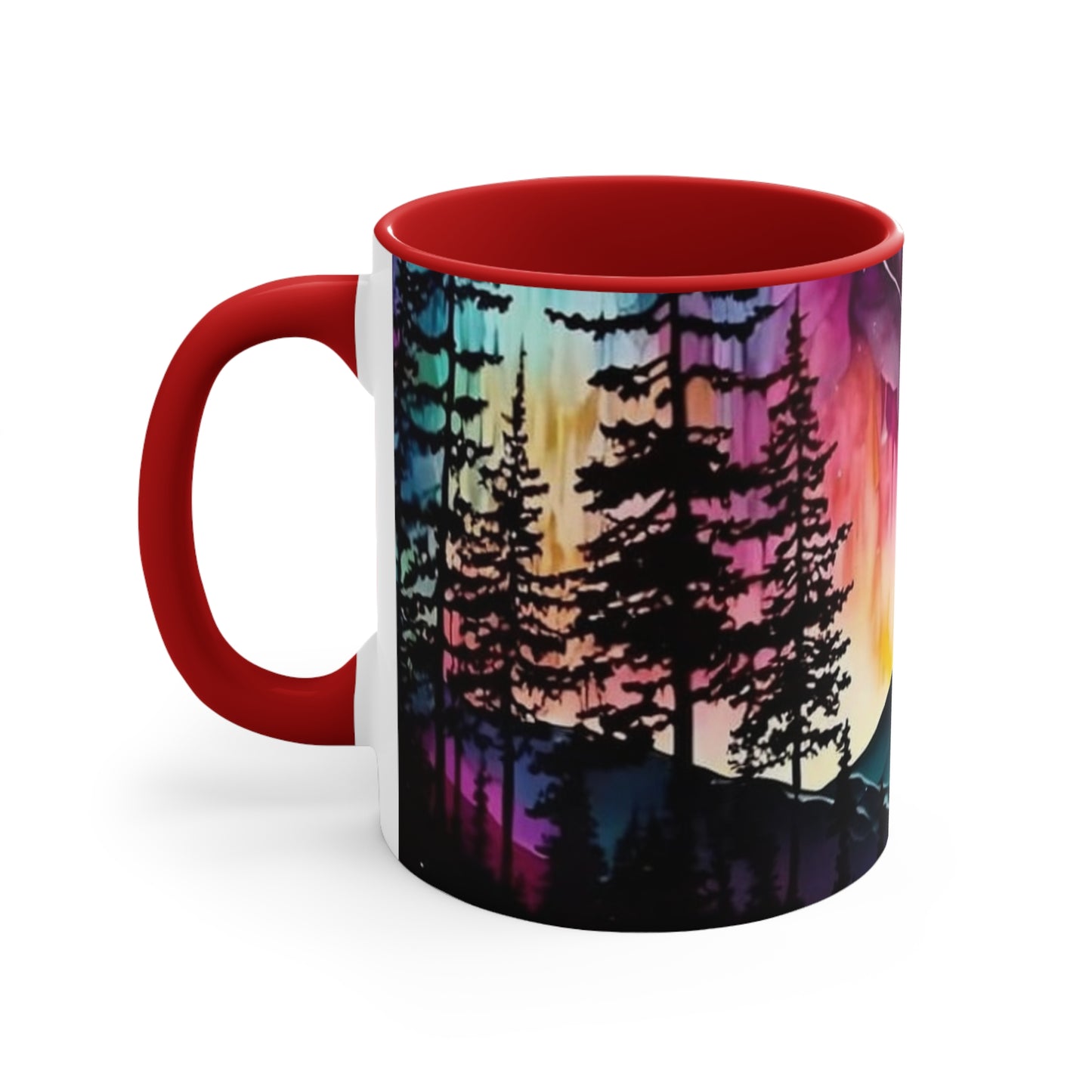 Beautiful Forest - Accent Mugs Printify