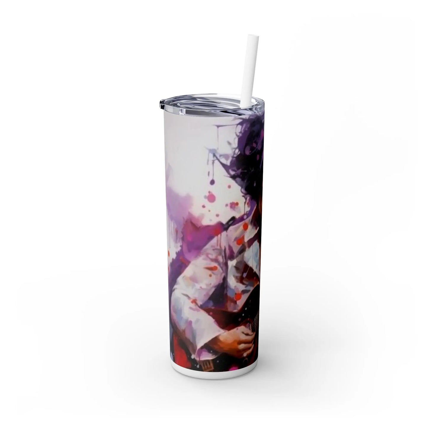 MUSIC - PRINCE - Skinny Tumbler with Straw, 20oz - Rock n Royalty Designs