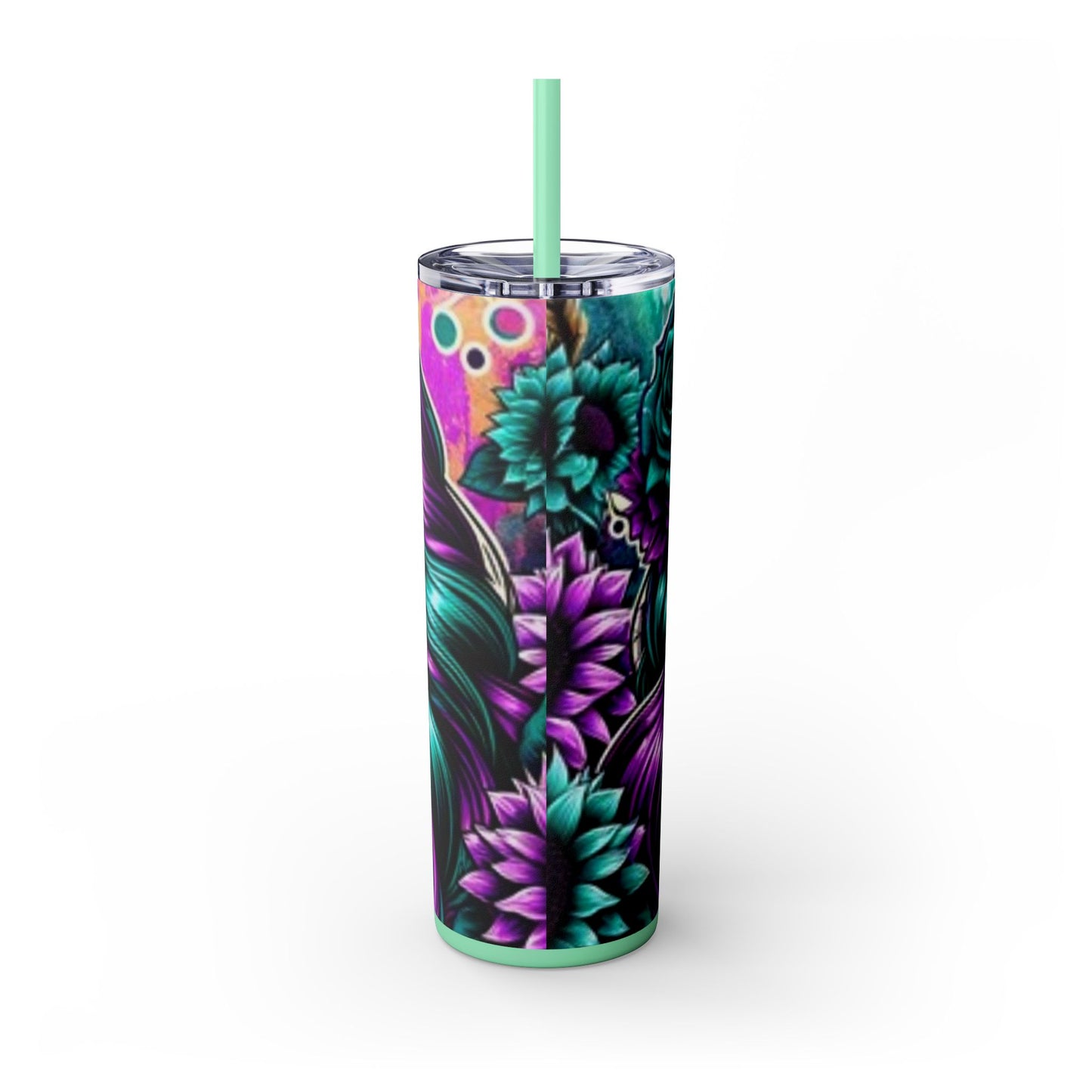 Skinny Tumbler with Straw, 20oz - Rock n Royalty Designs