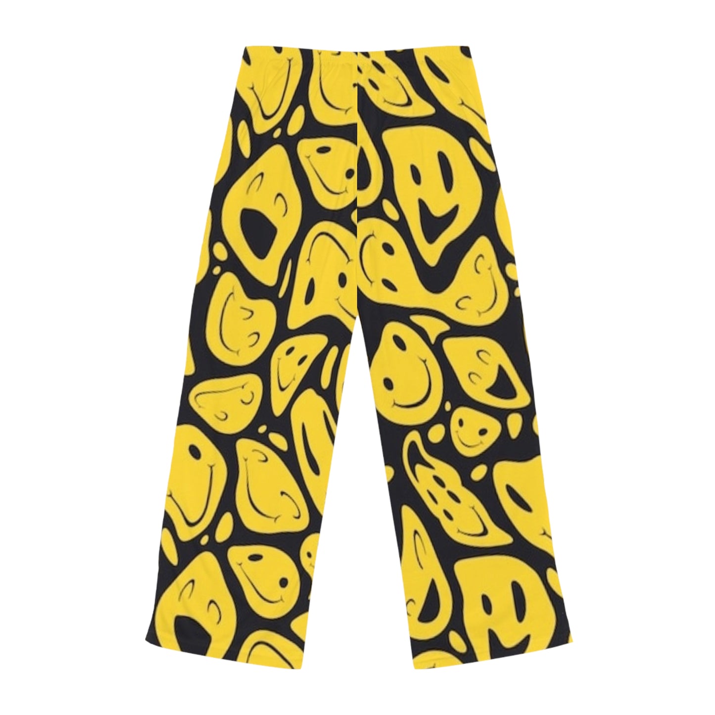 YELLOW SMILEY FACE - Women's Pajama Pants (AOP) - Rock n Royalty Designs