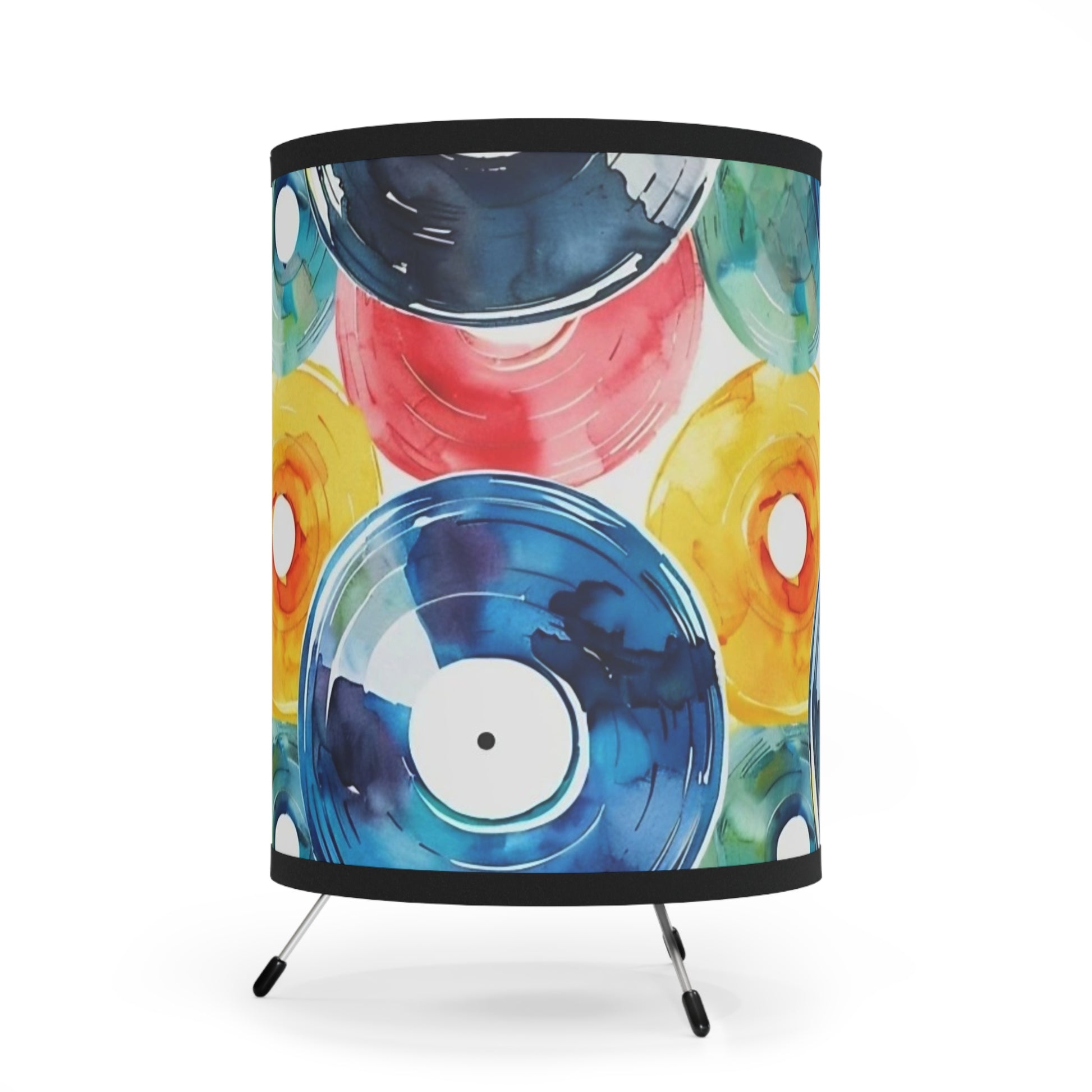 WATERCOLOR ALBUMS - Tripod Lamp with High-Res Printed Shade, US\CA plug Printify