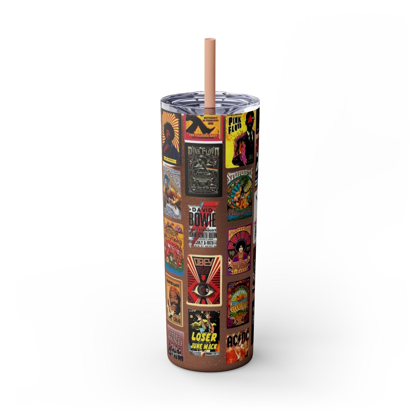 Classic Rock - Skinny Tumbler with Straw, 20oz - Rock n Royalty Designs