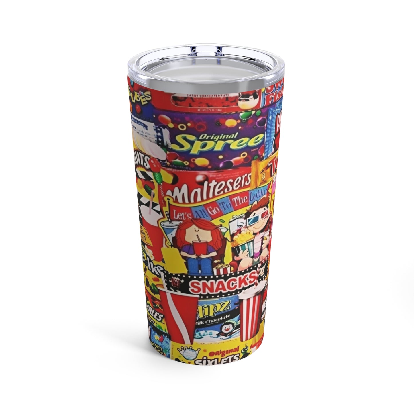 THEATER SNACKS TRAVEL TUMBLER Printify