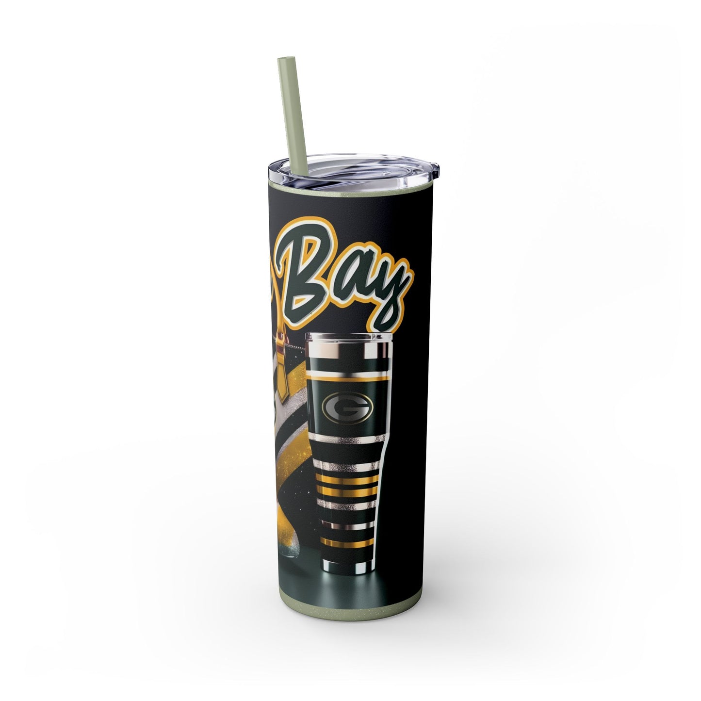 Skinny Tumbler with Straw, 20oz - Rock n Royalty Designs