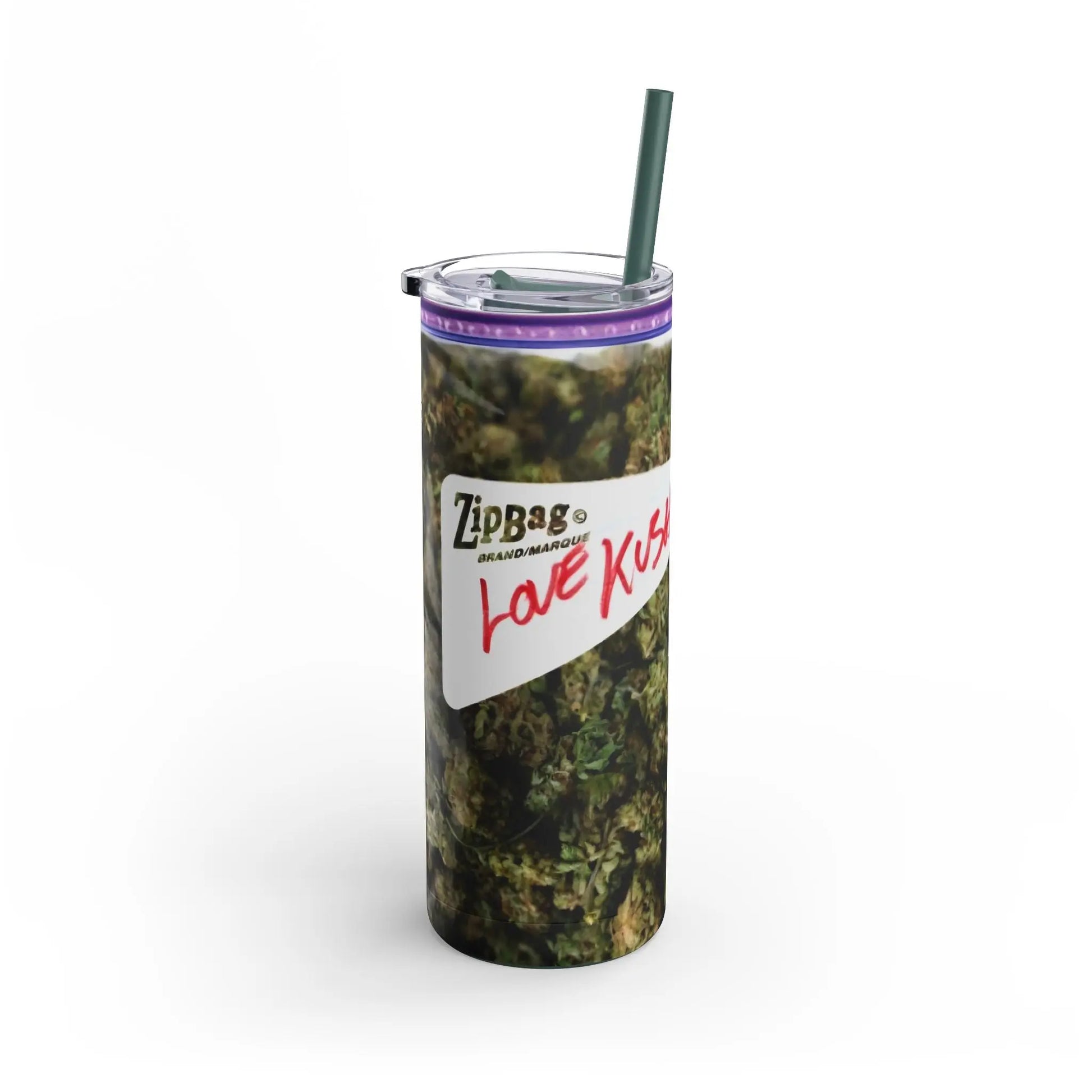 Maryjane Ziploc  "Love Kush"  - 20 oz Skinny Tumbler Printify