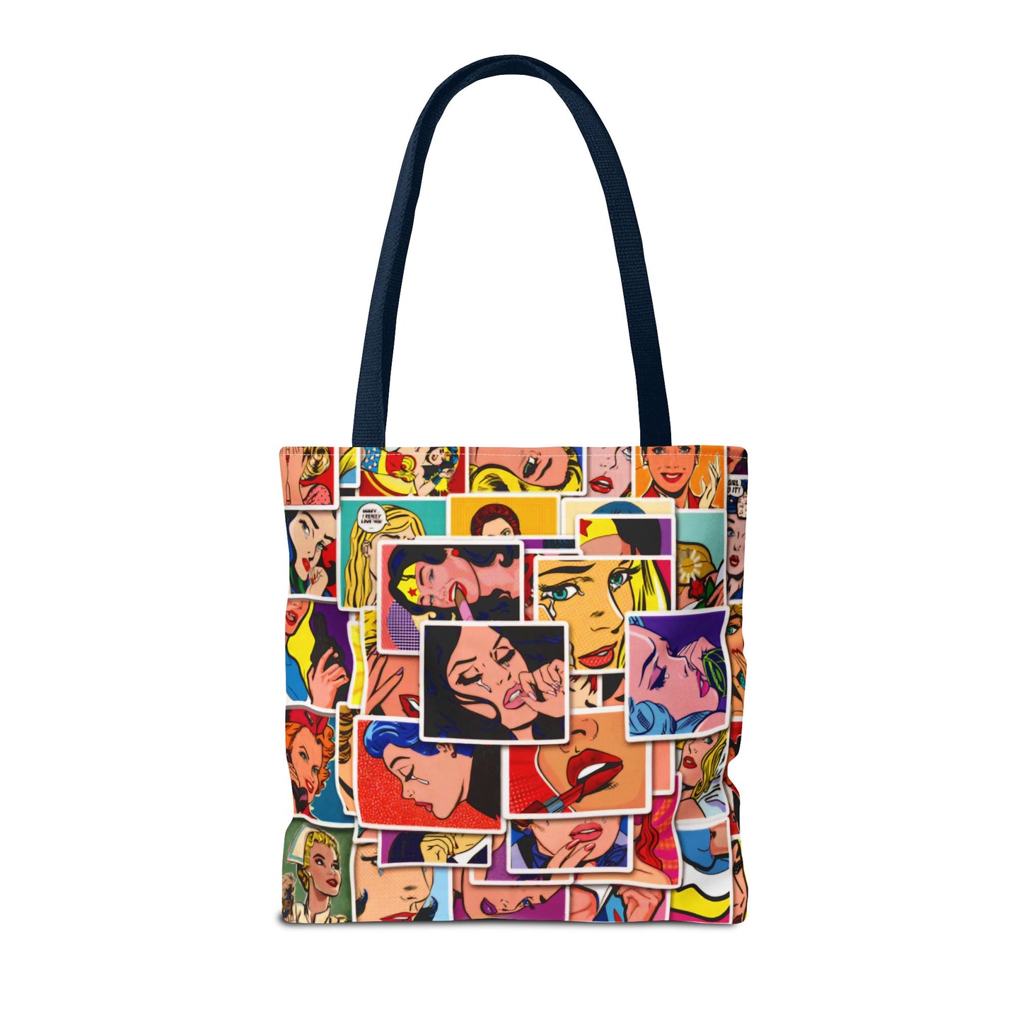 Modern Woman Comic Style - Tote Bag (AOP) - Rock n Royalty Designs