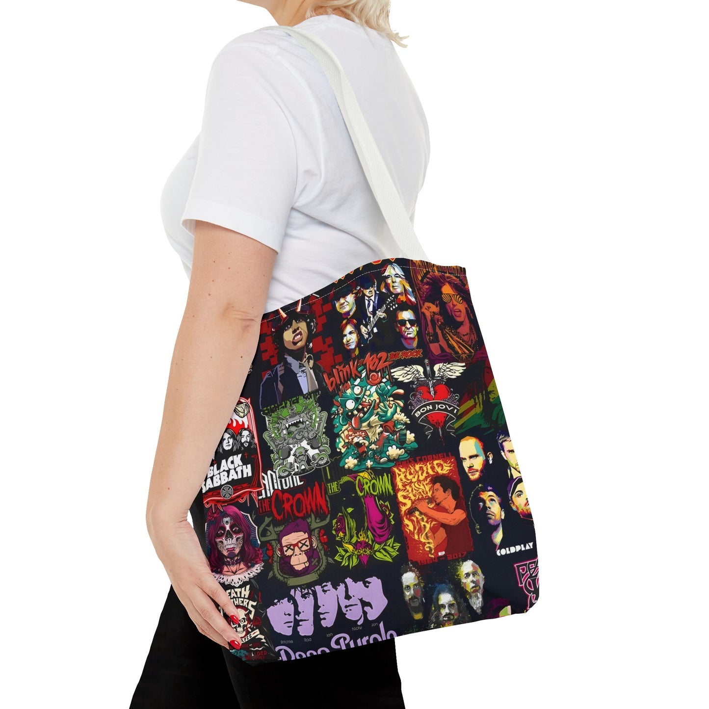 Rocker Band - Tote Bag (AOP) - Rock n Royalty Designs