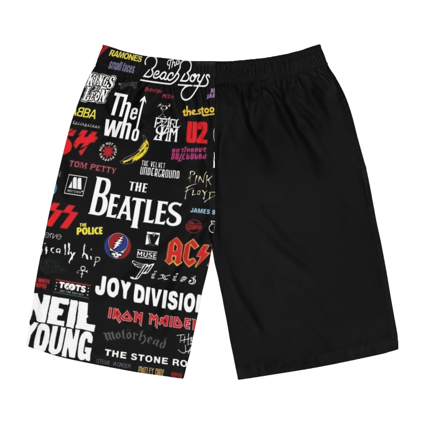 TATTOO STU FRONT BLK BACK - Men's Board Shorts (AOP) - Rock n Royalty Designs