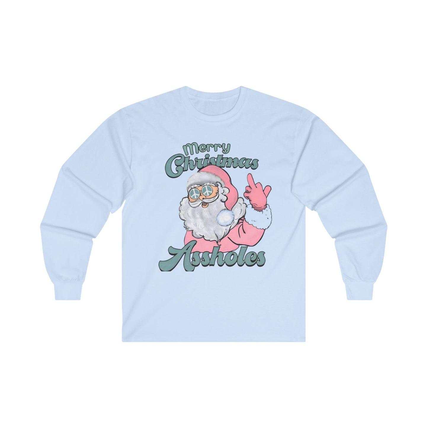 Merry Christmas A-Holes - Long Sleeve Tee Printify