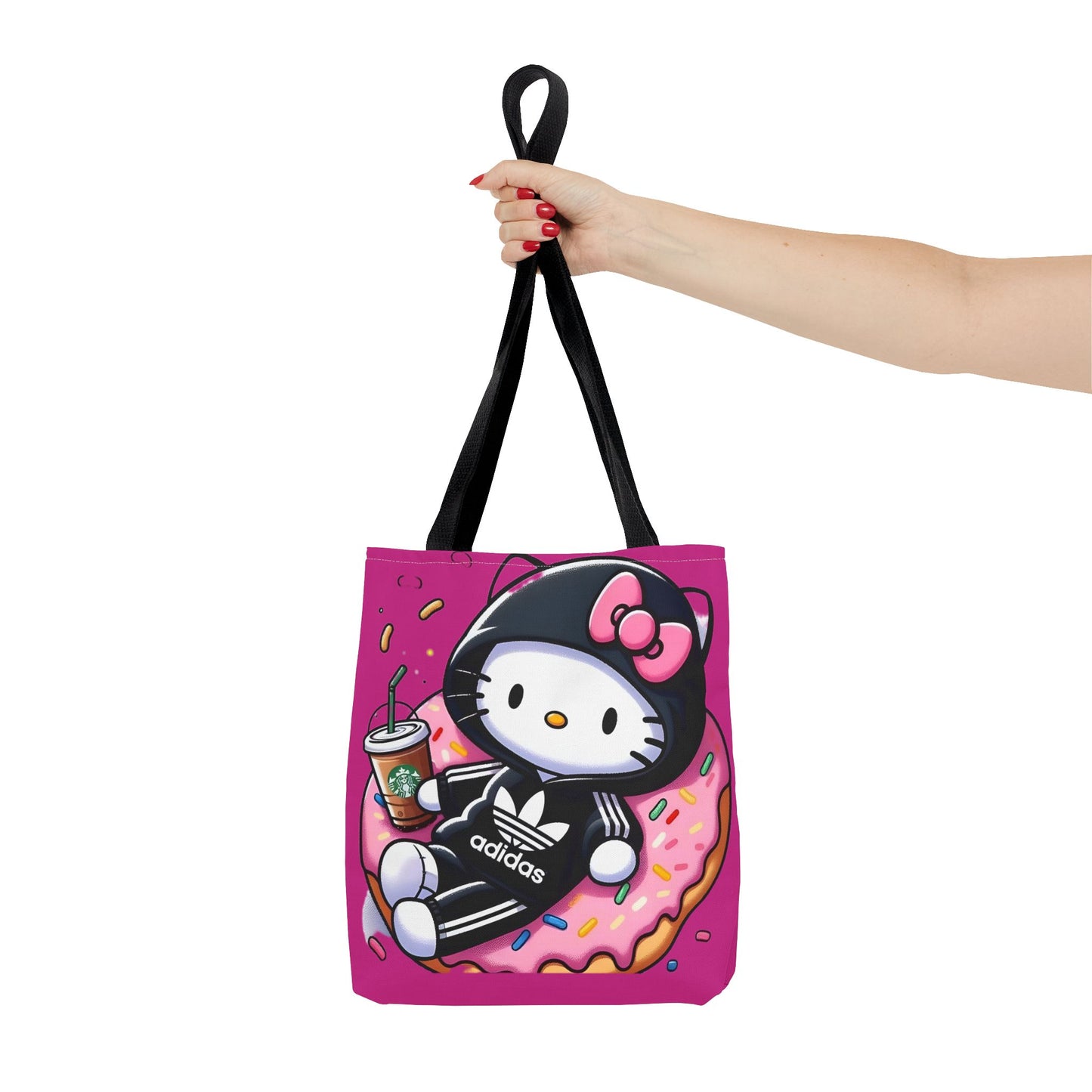 Cute Rocker Kitty Black Tote Bag – Rock n' Royalty Designs Printify