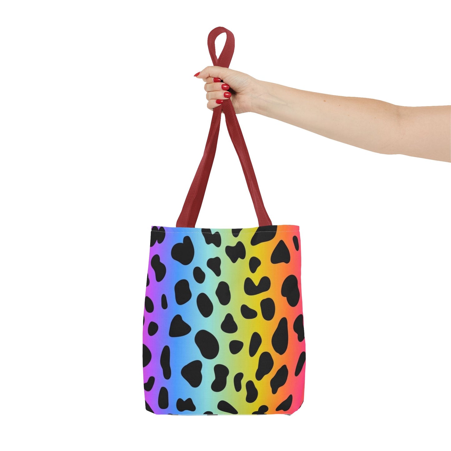 Rainbow Animal, Pink Flower, Rainbow Stripes 3 Designs 3 sizes - Tote Bag (AOP) - Rock n Royalty Designs