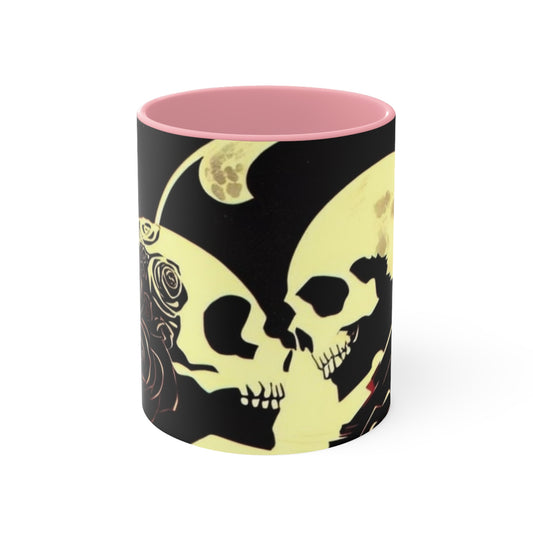 Skully Lovers - Accent Mugs Printify