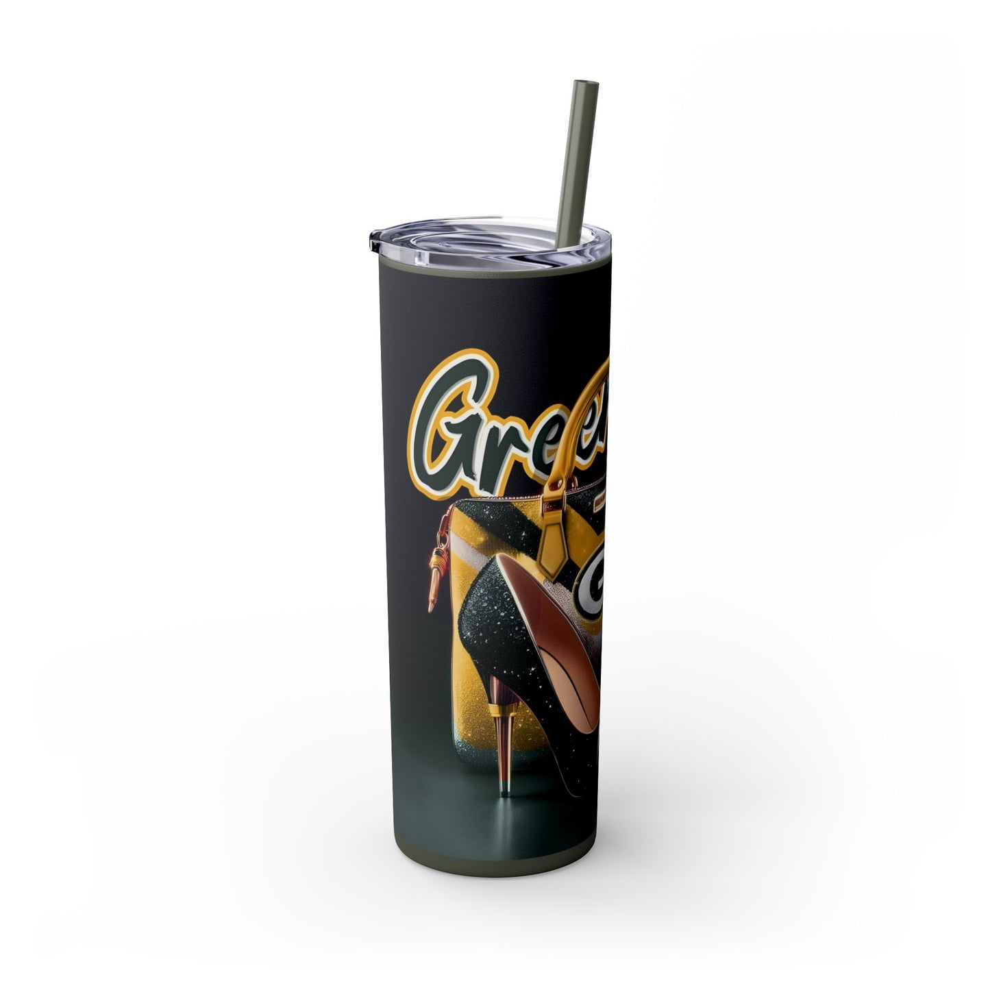 Skinny Tumbler with Straw, 20oz - Rock n Royalty Designs