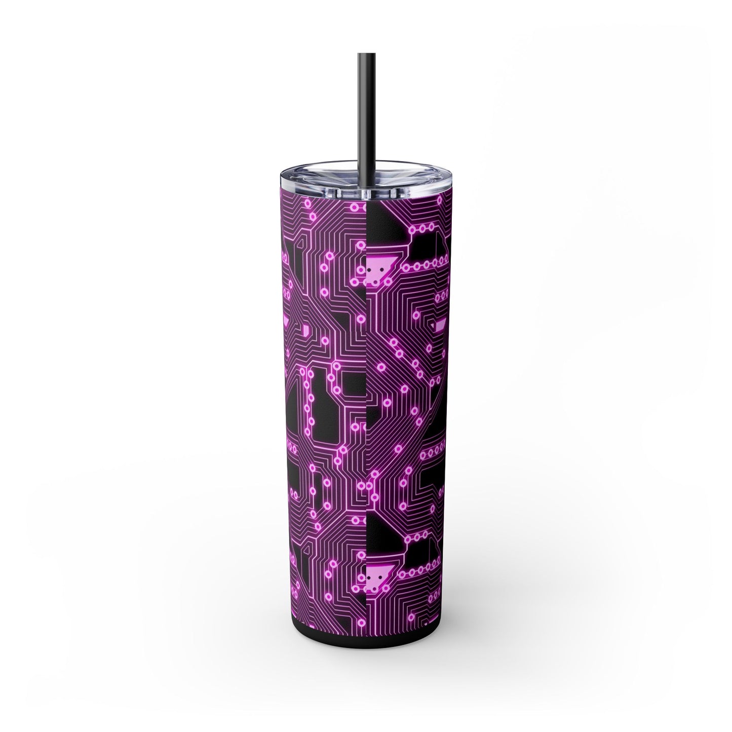 "Tech Pink Circuit Board Tumbler" Printify