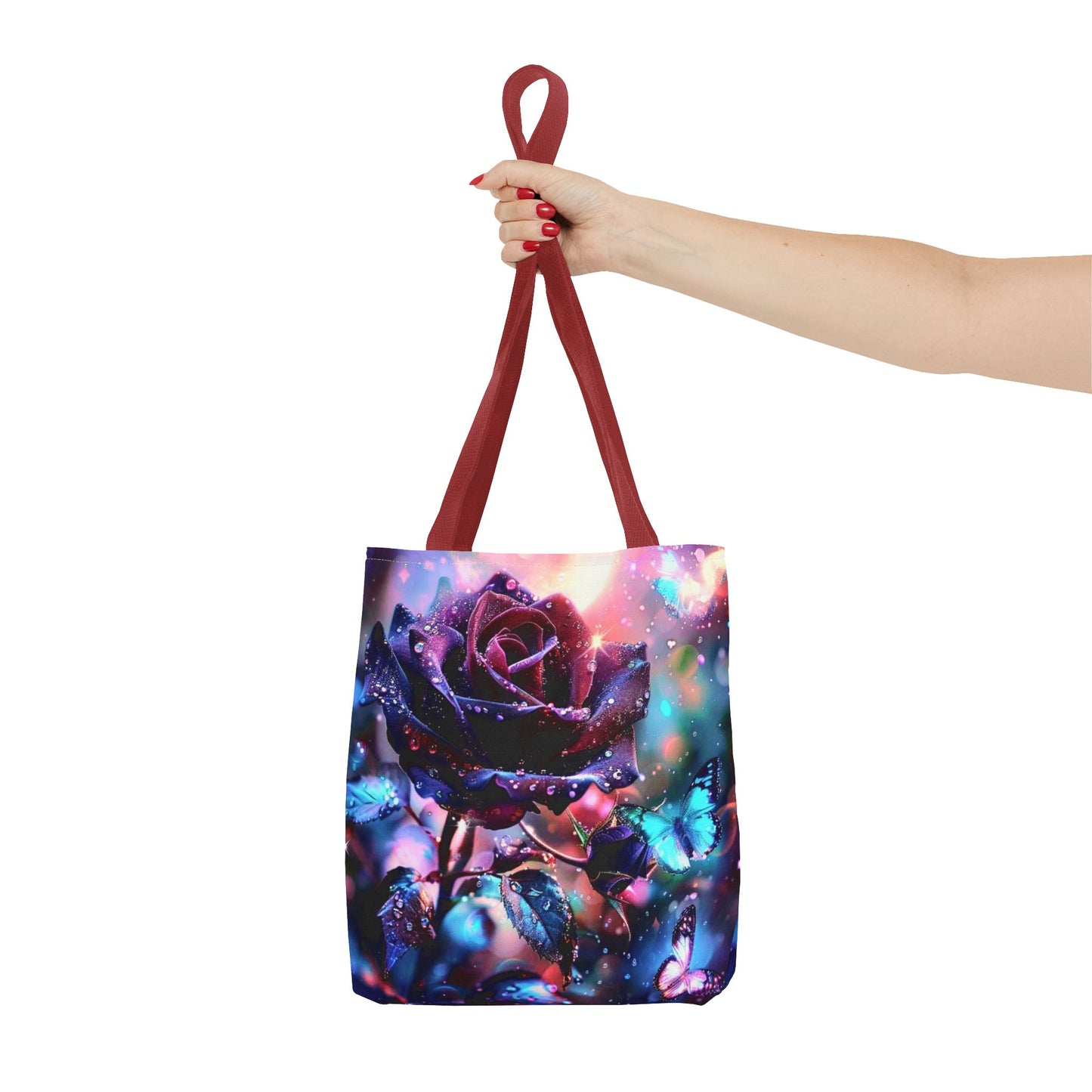 THREE BRIGHT FLOWER DESIGNS - Tote Bag (AOP) - Rock n Royalty Designs