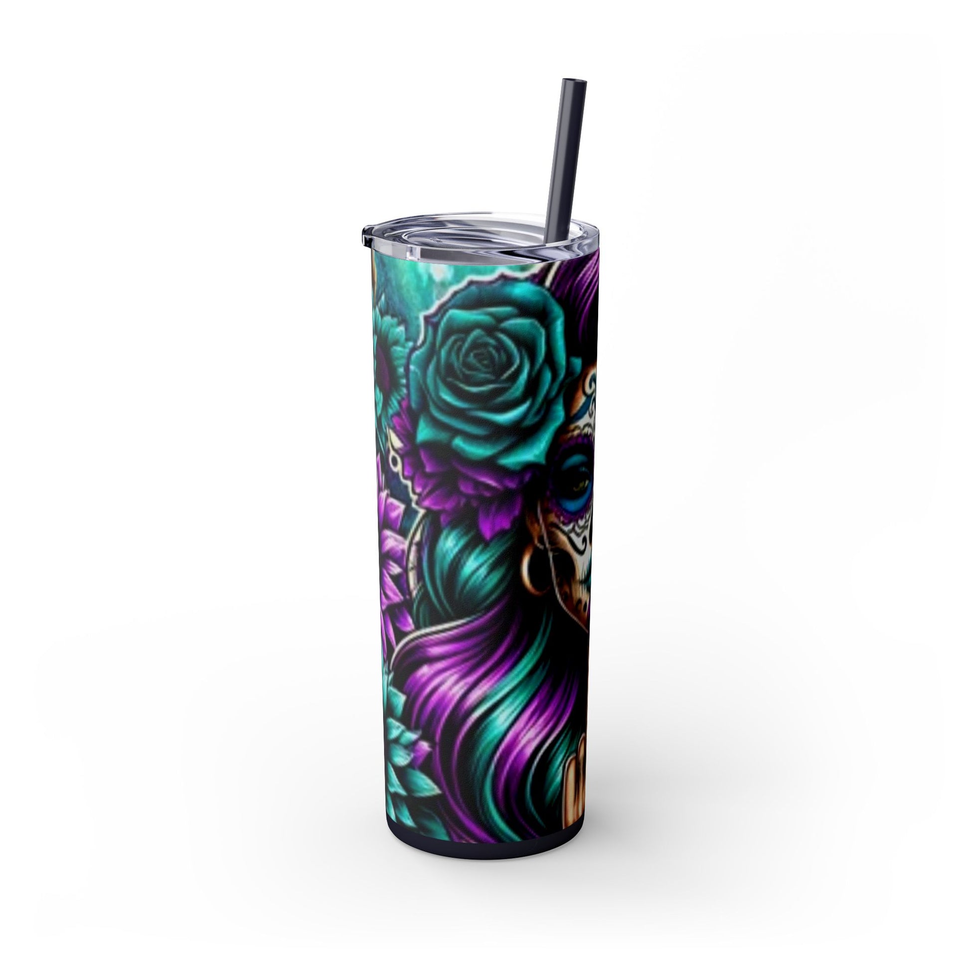 Skinny Tumbler with Straw, 20oz - Rock n Royalty Designs