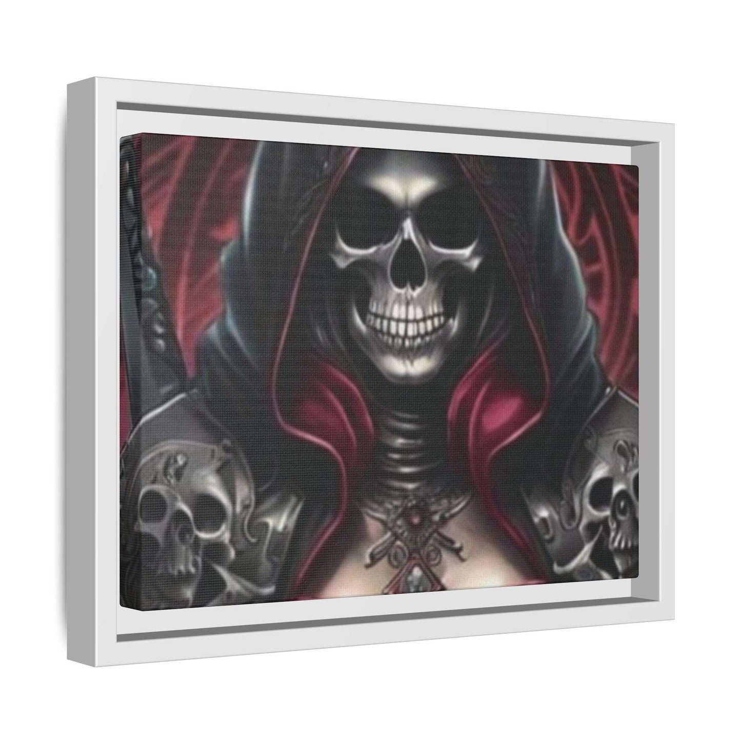 "Dark Fantasy Grim Reaper Art | Gothic Skull Wall Decor | Macabre Framed Print"