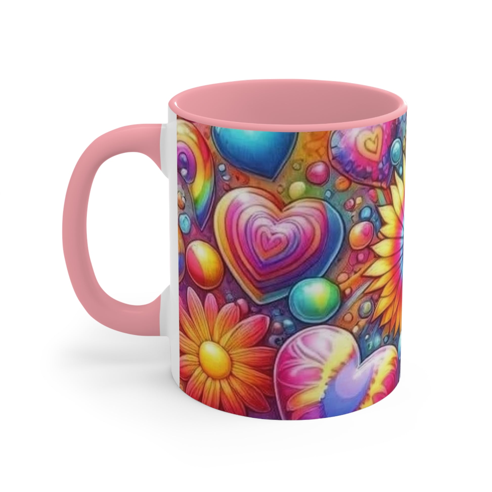 BRIGHT COLORFUL SUNFLOWER DESIGN - Accent Mugs - Rock n Royalty Designs