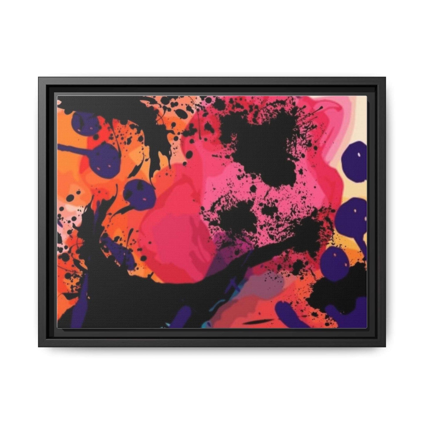 ABSTRACT A - Matte Canvas, Black Frame - Rock n Royalty Designs