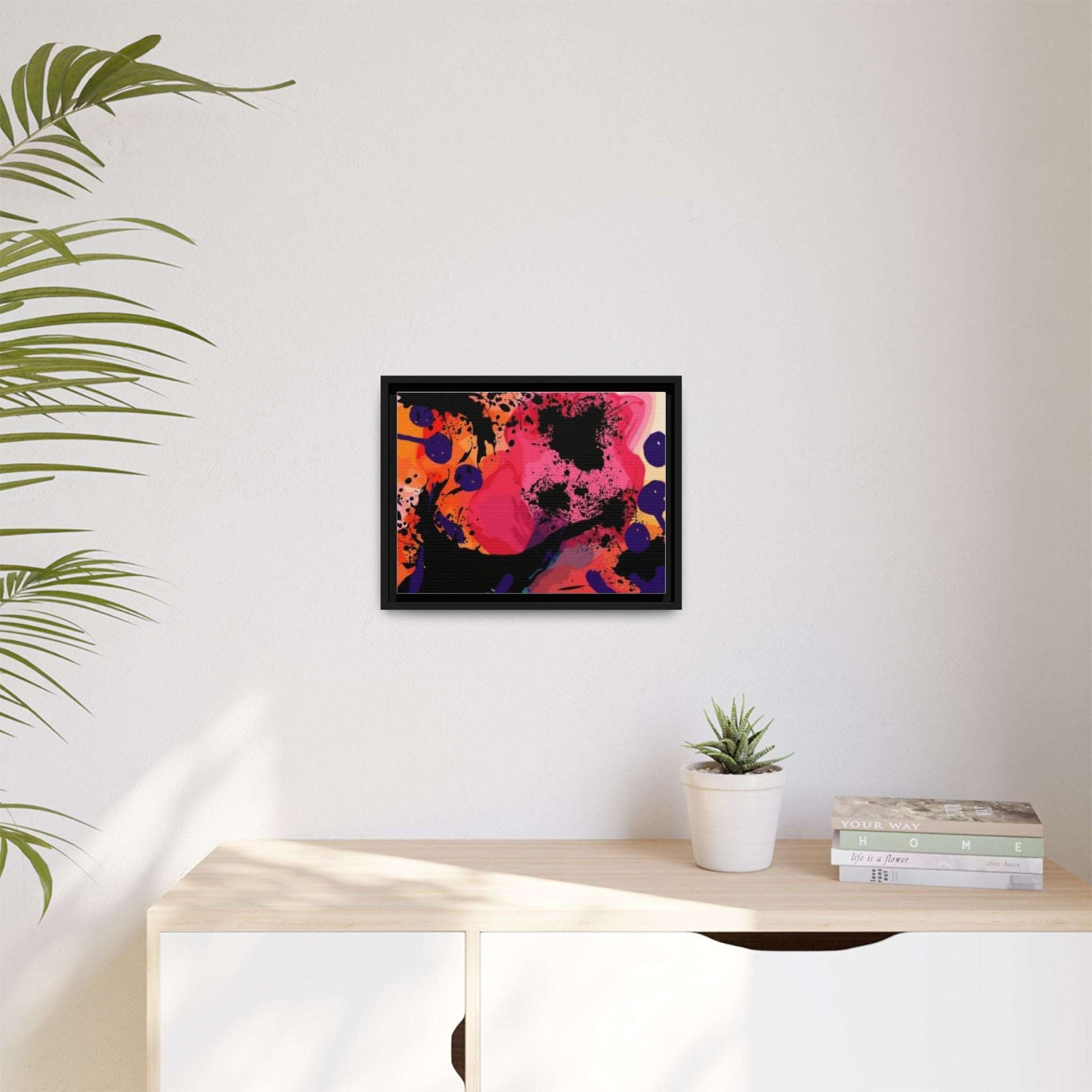 ABSTRACT A - Matte Canvas, Black Frame - Rock n Royalty Designs