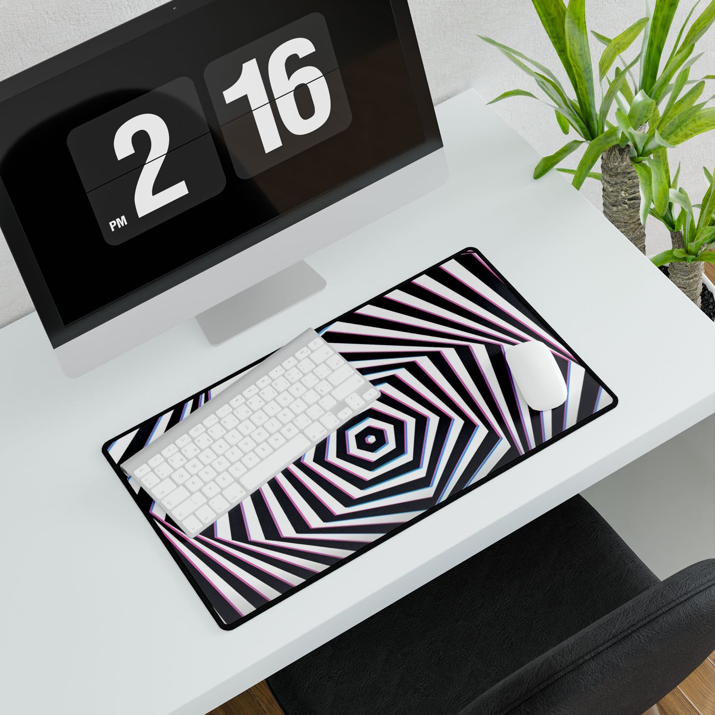 BLK WHT ZOOM- Desk Mats - Rock n Royalty Designs