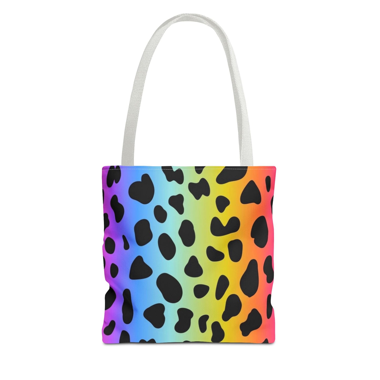 Rainbow Animal, Pink Flower, Rainbow Stripes 3 Designs 3 sizes - Tote Bag (AOP) - Rock n Royalty Designs