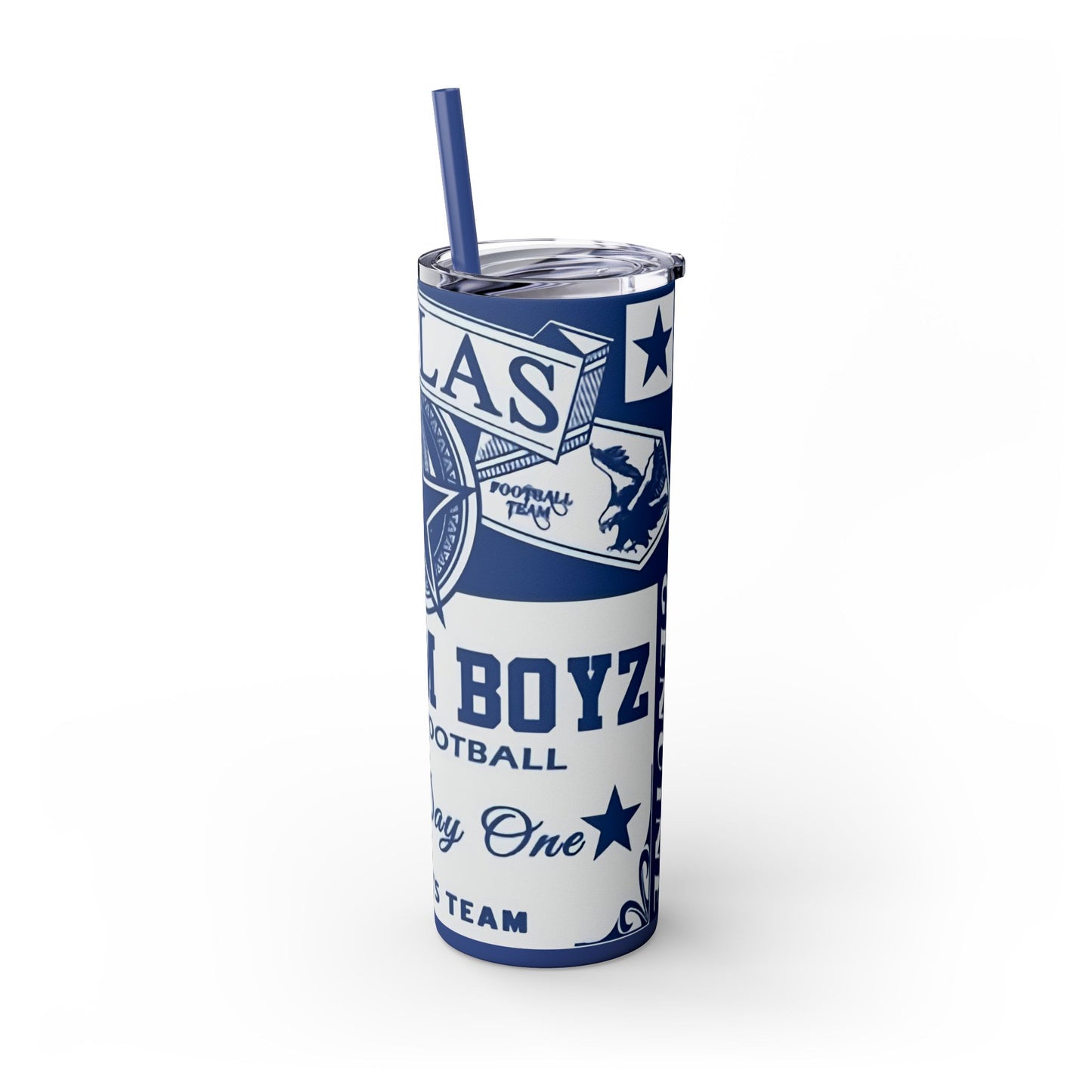 WE DEM BOYS - Skinny Tumbler with Straw, 20oz Printify