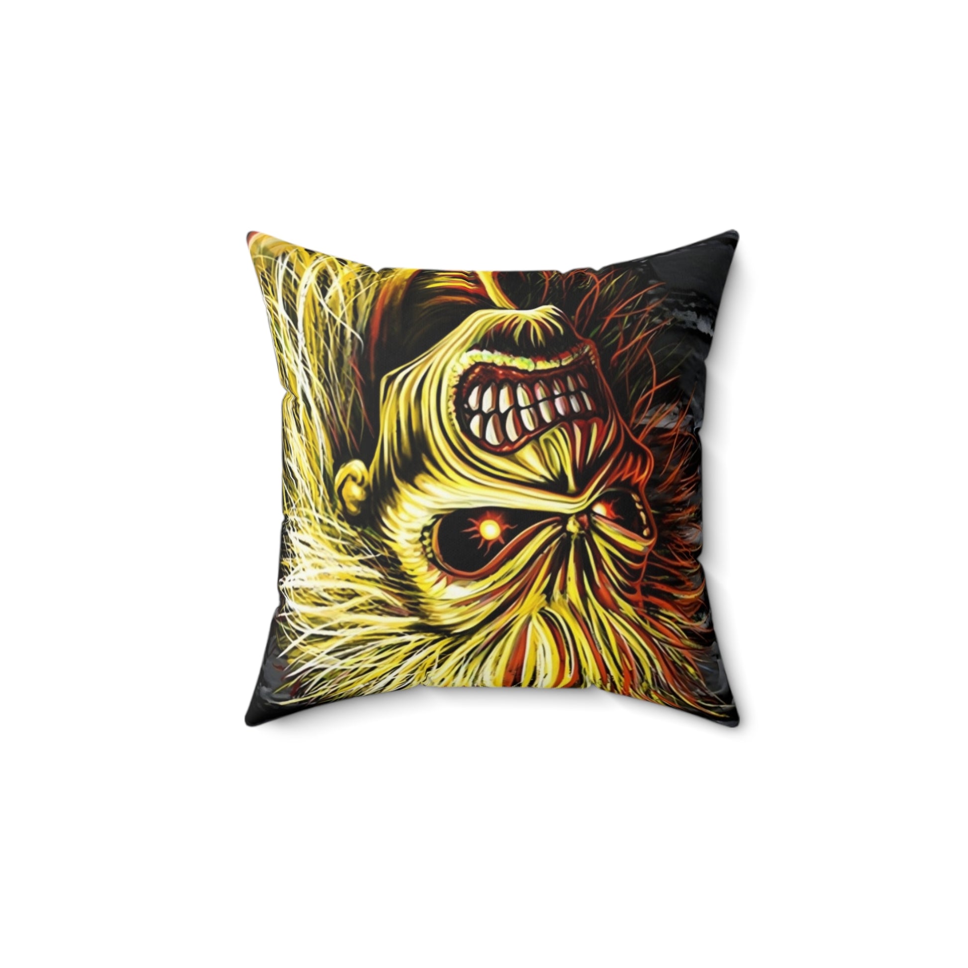 Iron Maiden - Spun Polyester Square Pillow - Rock n Royalty Designs