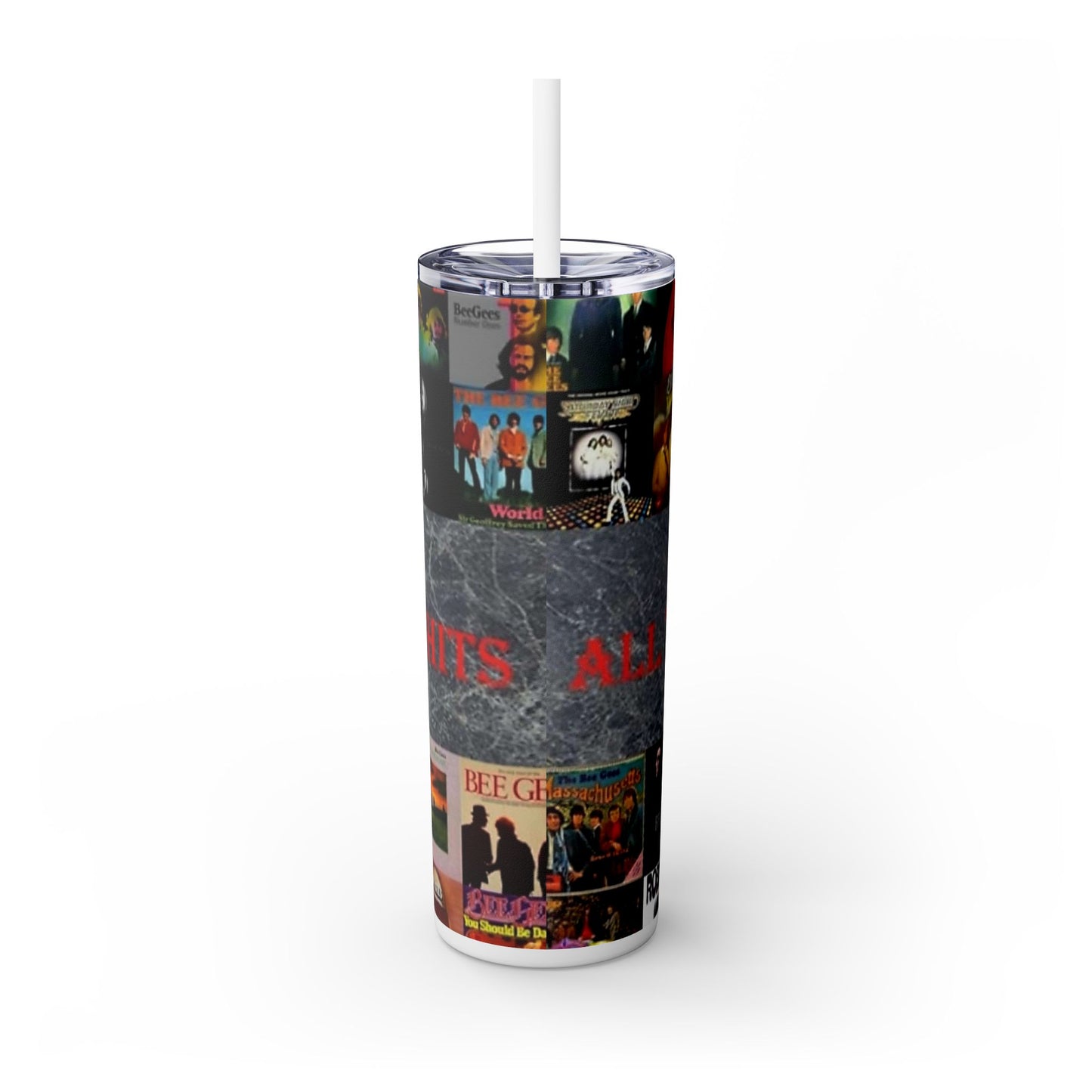 BeeGee Skinny Tumbler with Straw, 20oz - Rock n Royalty Designs